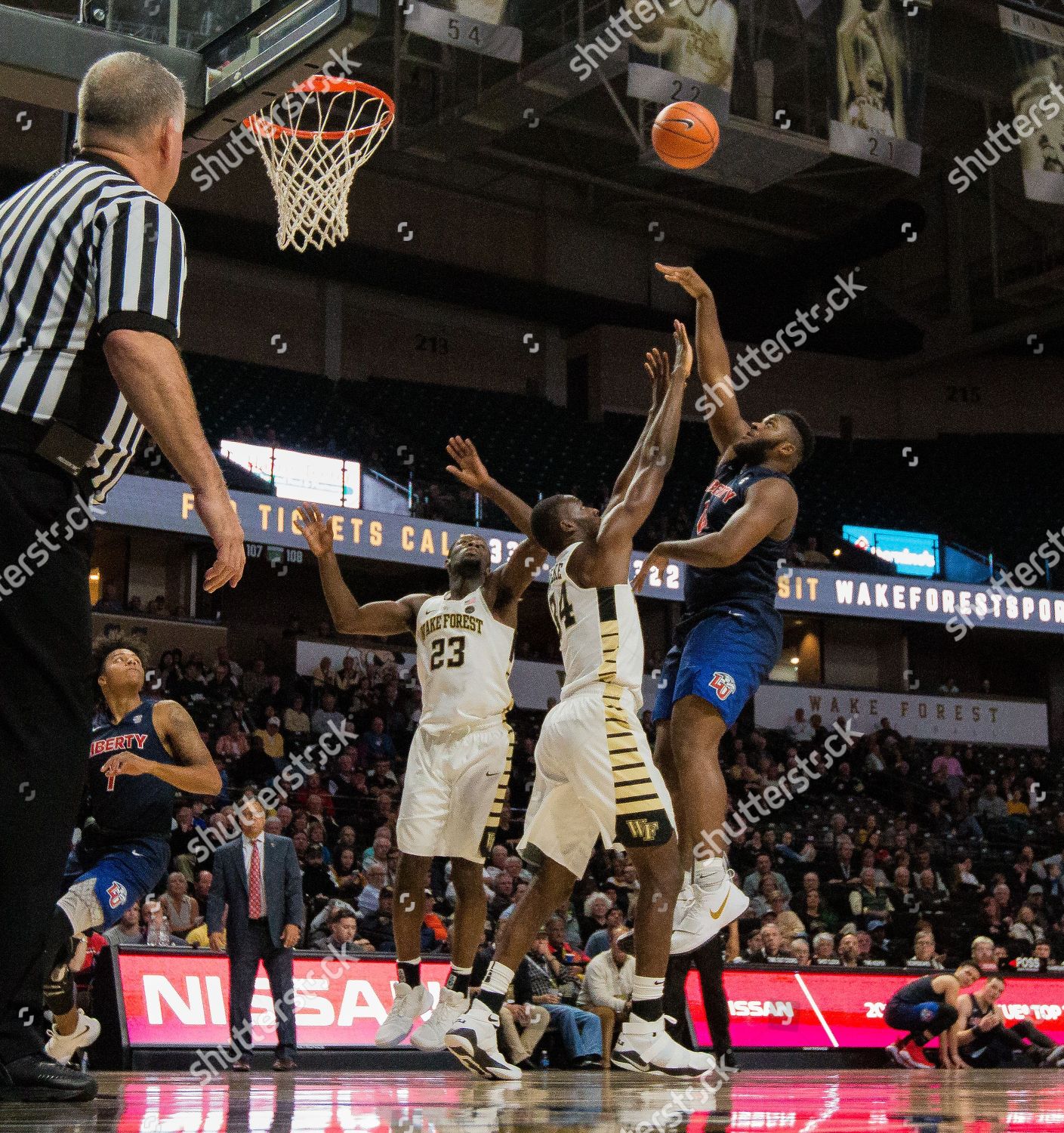 Wake Forest Forward Sunday Okeke 34 Editorial Stock Photo Stock Image