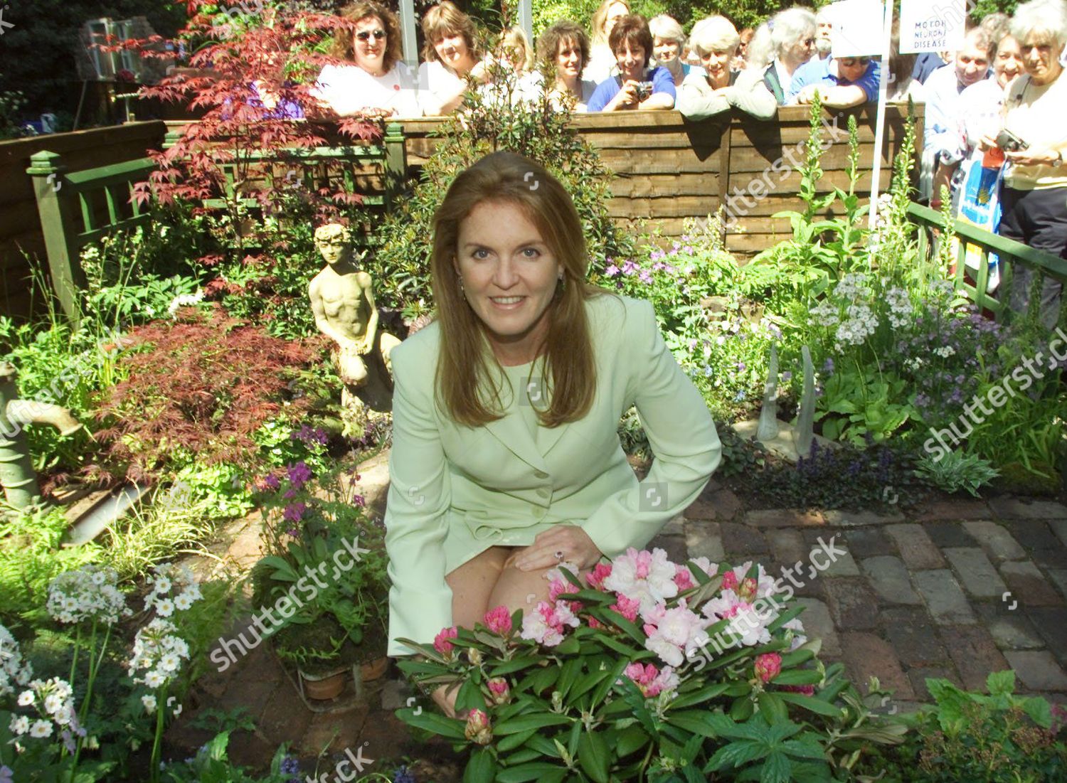 chelsea flower show 2001 sarah ferguson duchess editorial stock