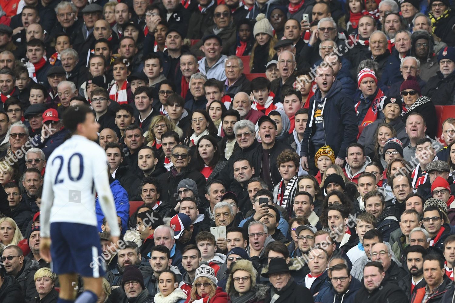 Arsenal Fans React Dele Alli Tottenham Photo - Stock Image | Shutterstock