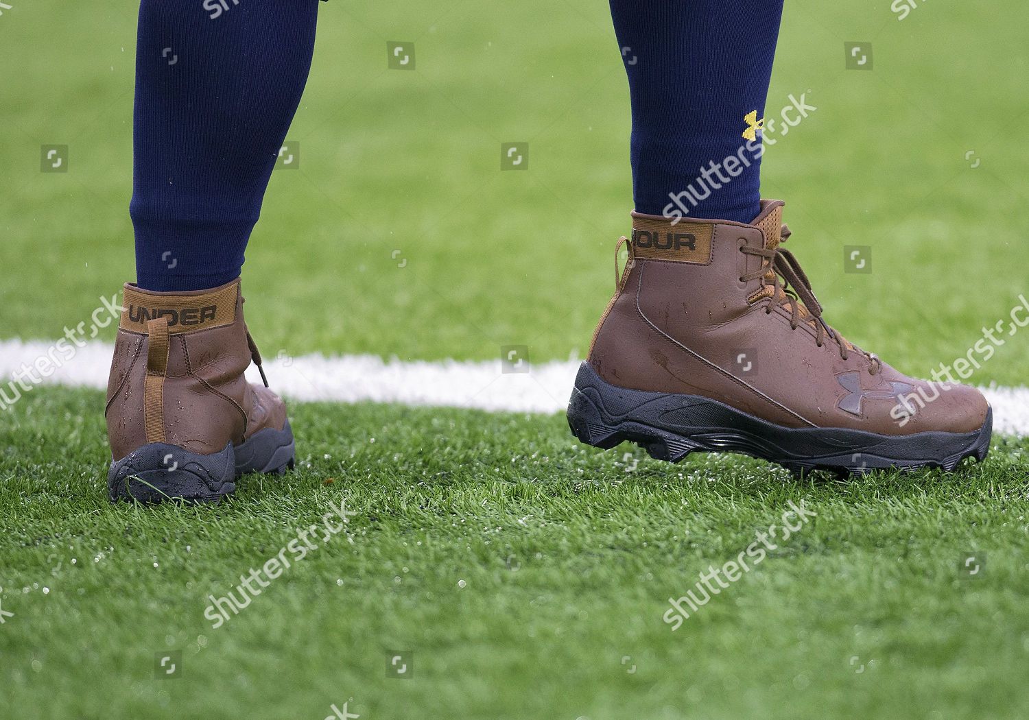 Notre Dame Wears Throwback Uniforms Cleats Editorial Stock Photo ...