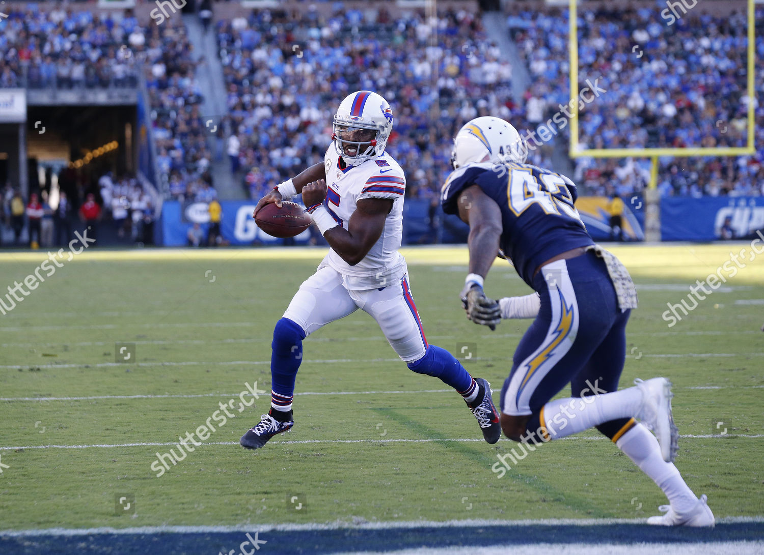 Carson Cabuffalo Bills Quarterback Tyrod Taylor Editorial Stock