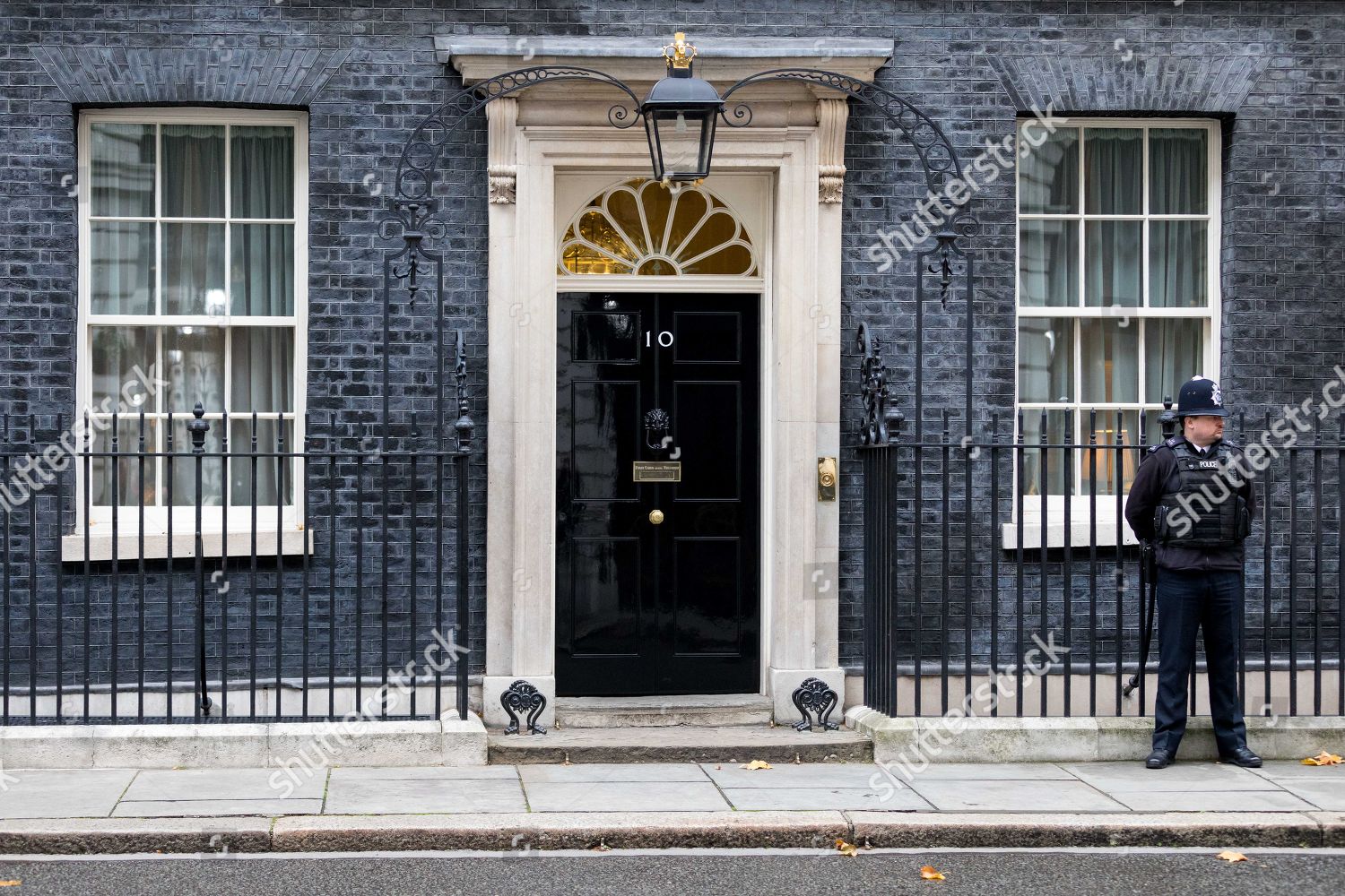 General View Number 10 Downing Street Ahead Editorial Stock Photo