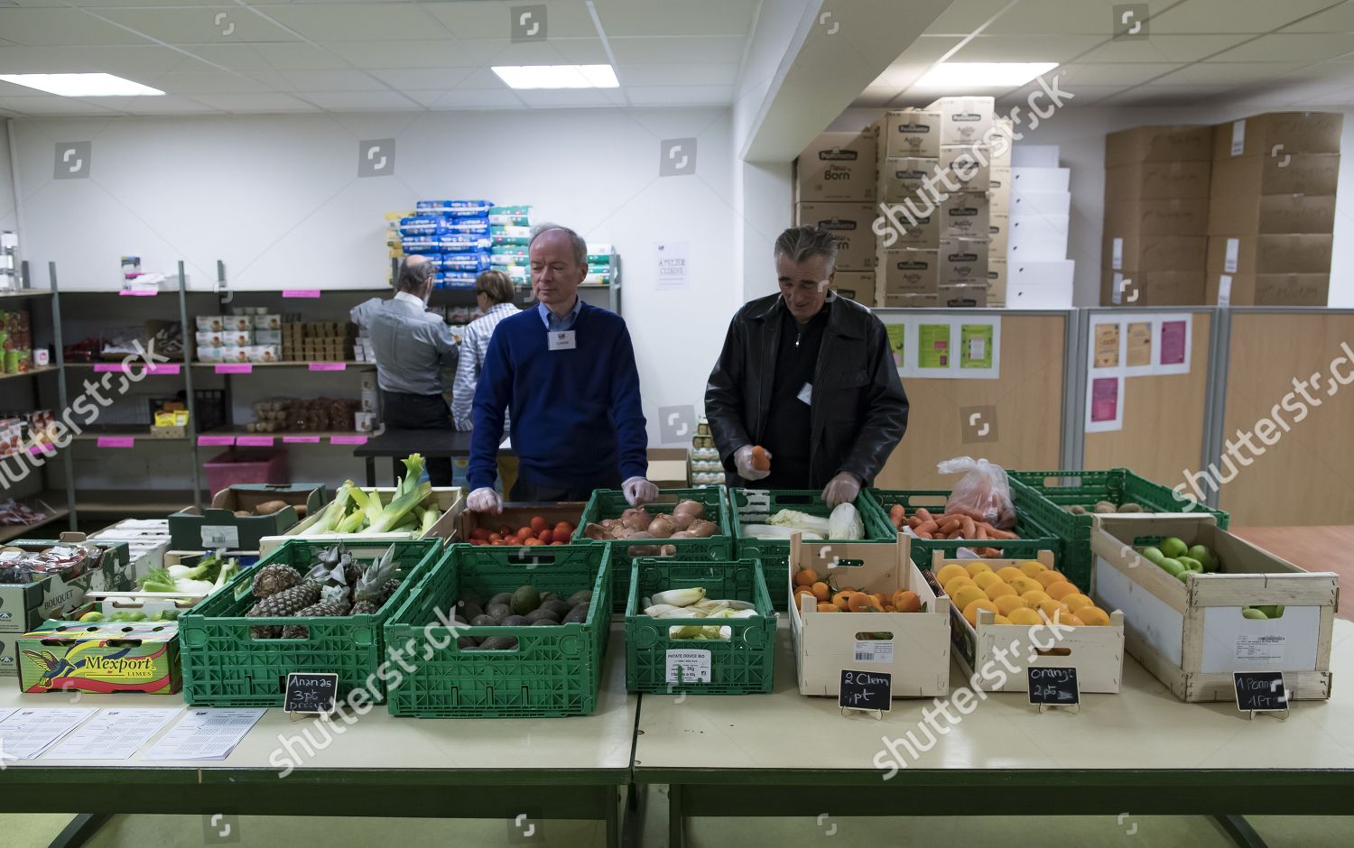 Volunteers Sort Through Food Donations Branch French Editorial Stock Photo Stock Image Shutterstock