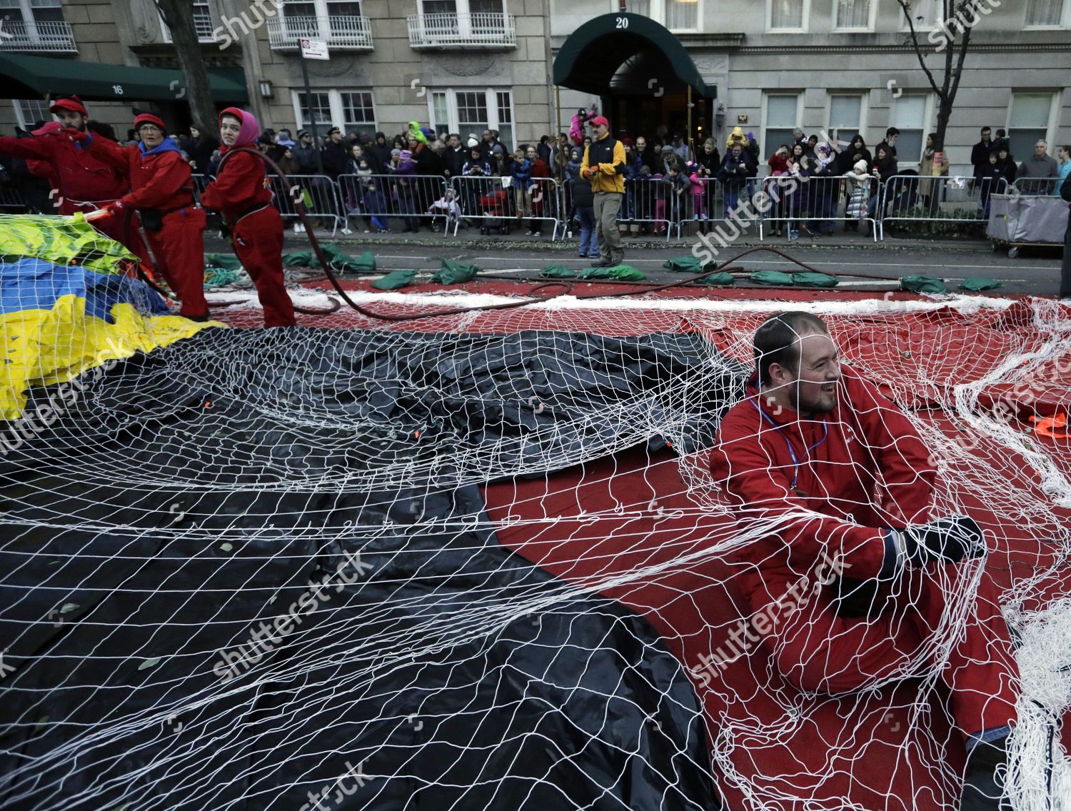 Macys Balloon Inflation Worker R Stuck Editorial Stock Photo Stock