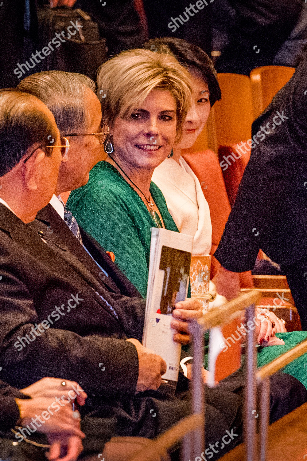 Visit Concert by Royal Concertgebouw Orchestra on the occasion of the completion of the Omotemonbashi Bridge @ Nagasaki Brick Hall, Nagasaki, Japan - 23 Nov 2017: стоковое фото