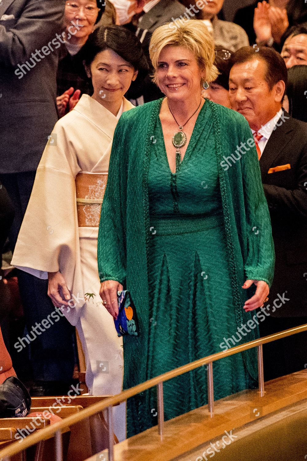 Visit Concert by Royal Concertgebouw Orchestra on the occasion of the completion of the Omotemonbashi Bridge @ Nagasaki Brick Hall, Nagasaki, Japan - 23 Nov 2017: стоковое фото