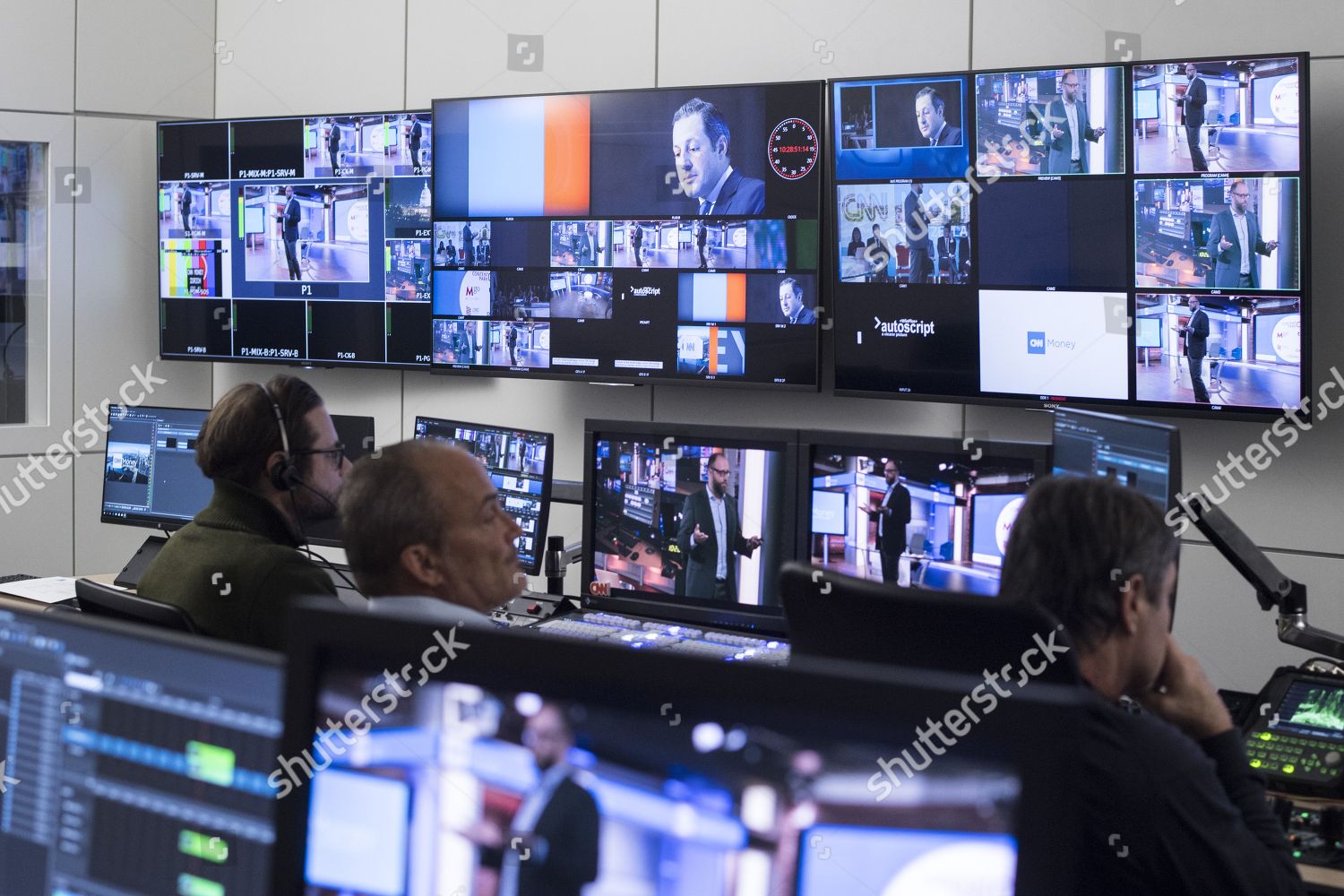 Overview Control Room During Press Conference Cnns Editorial