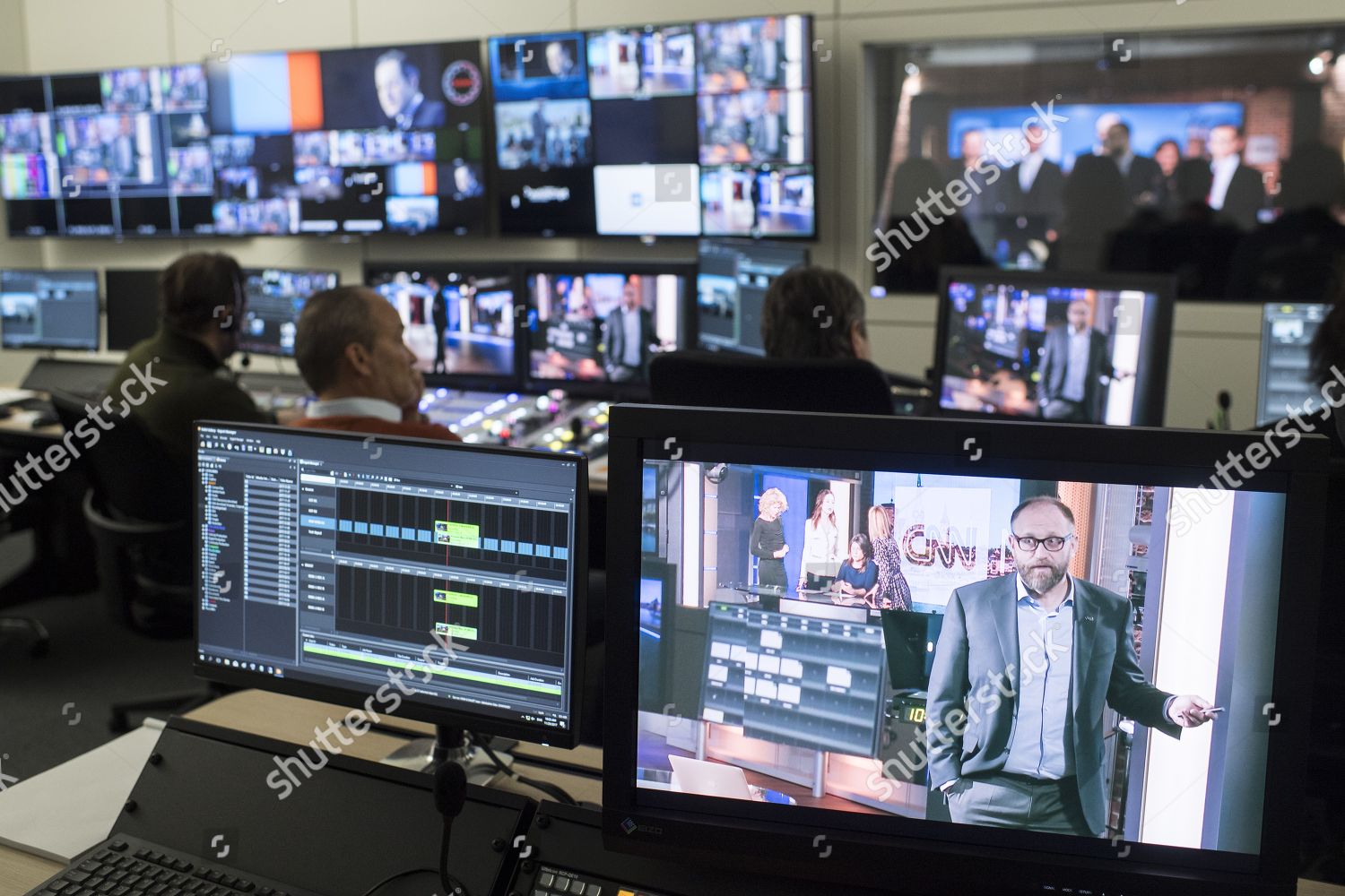 Overview Control Room During Press Conference Cnns Editorial