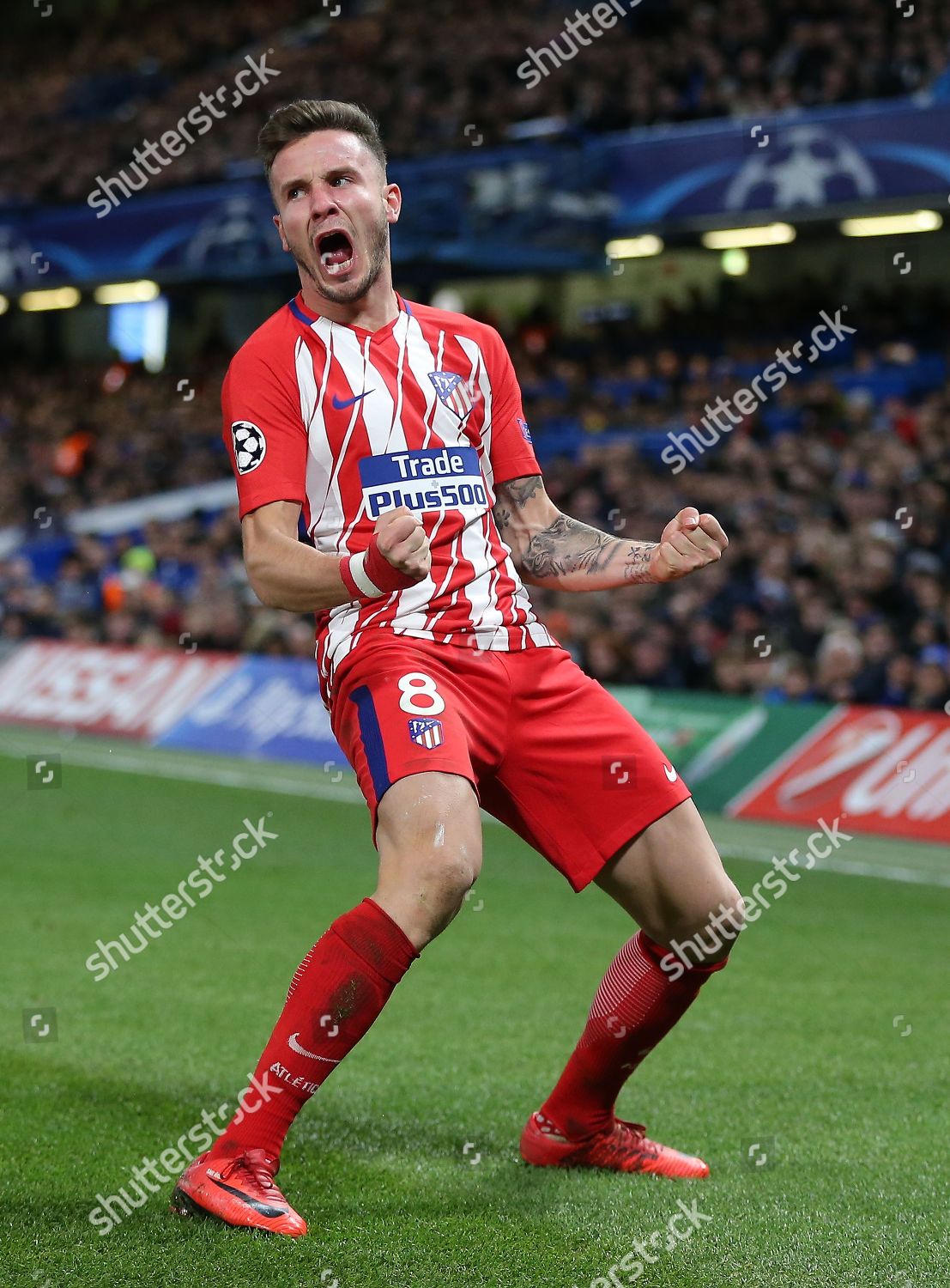 Saul Niguez Atletico Madrid Celebrates Scoring Opening Editorial Stock Photo Stock Image Shutterstock