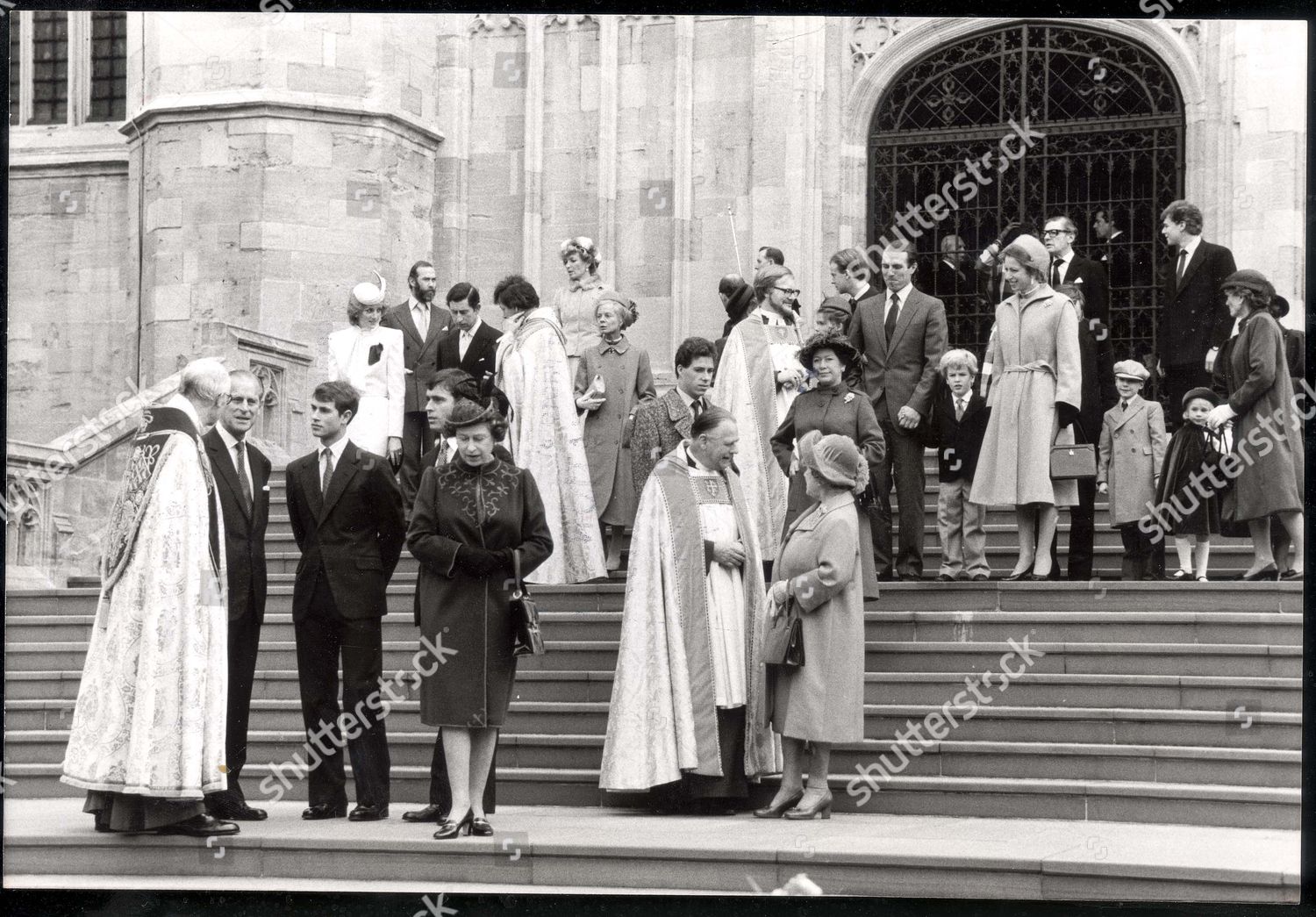 Royal Family December 1983 Royal Family Editorial Stock Photo - Stock ...