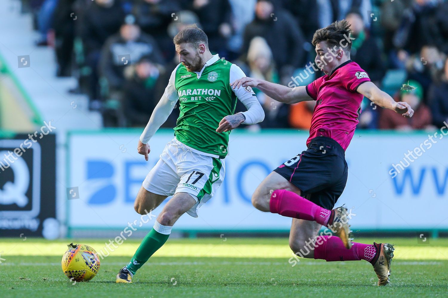 Kieran Tierney 63 Celtic Dives Block Editorial Stock Photo - Stock ...