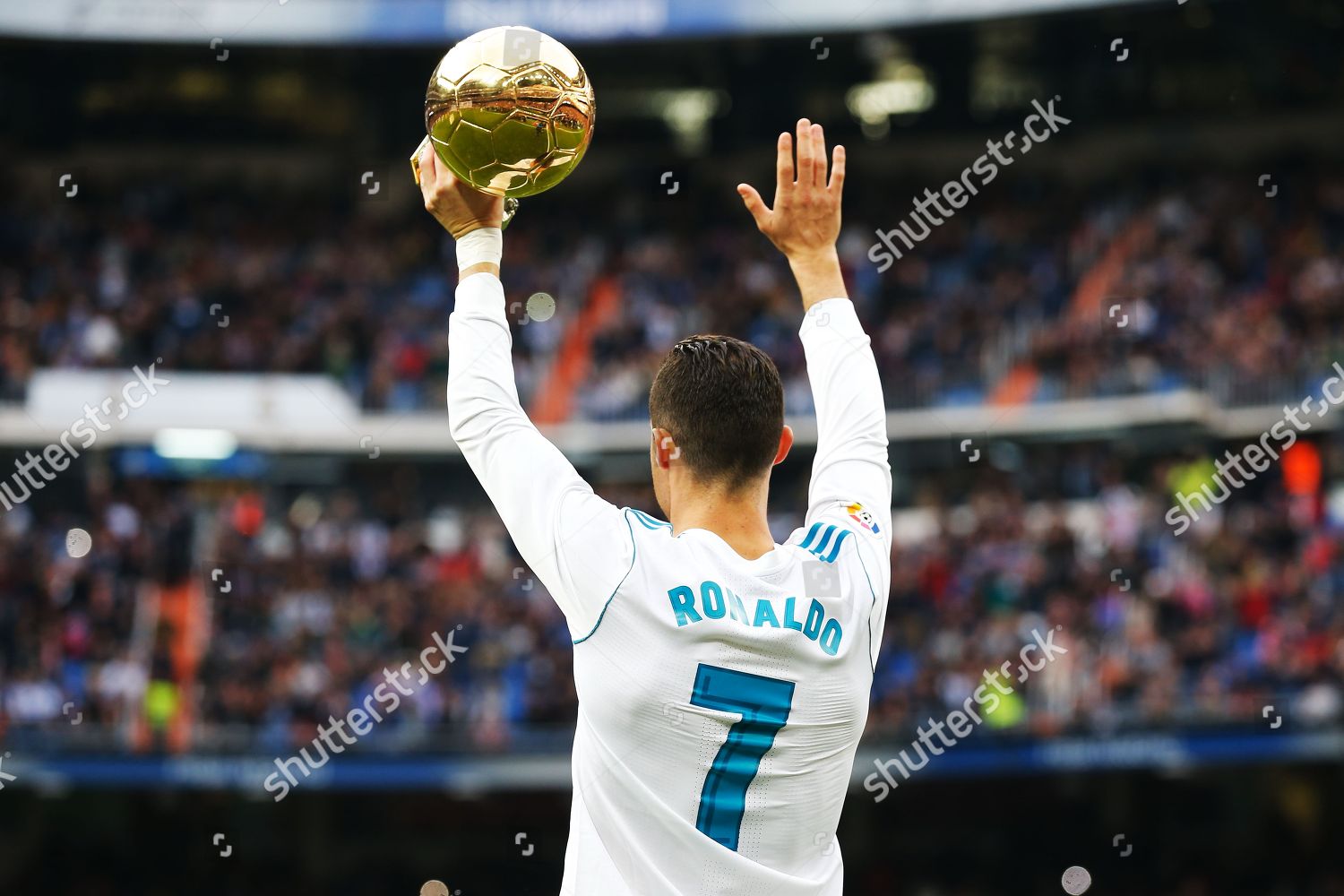 Cristiano Ronaldo Shows Ballon Dor Audience Stadium Editorial Stock Photo Stock Image Shutterstock