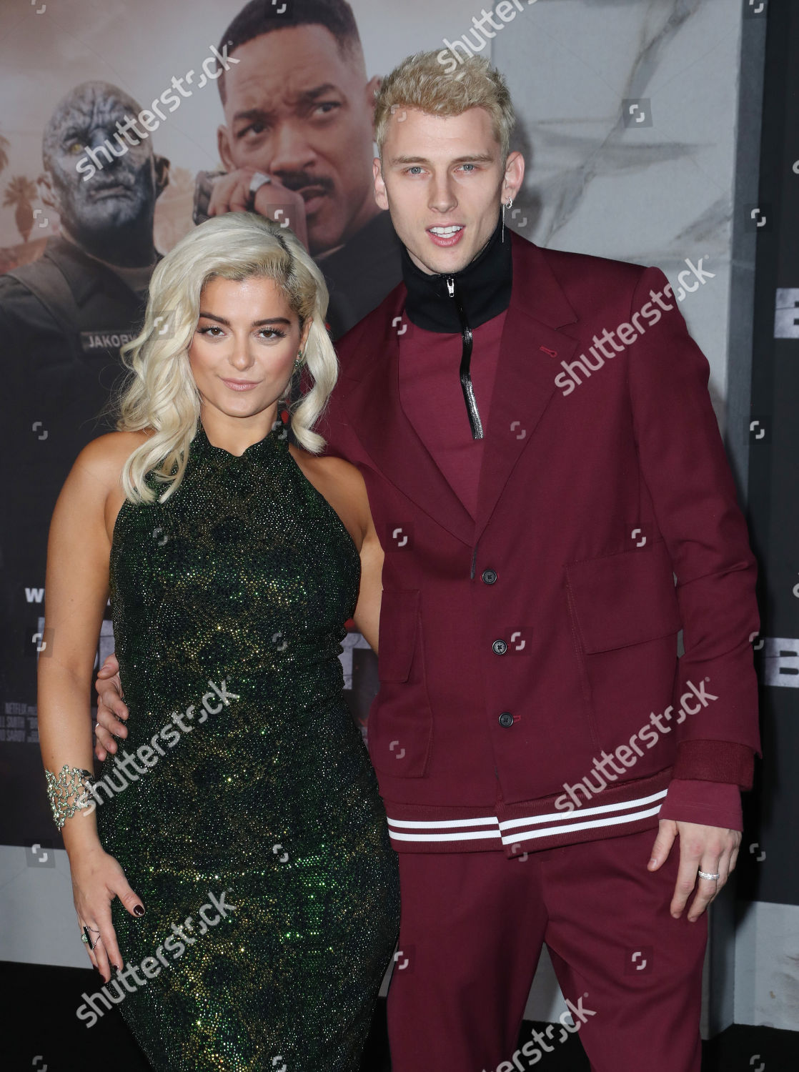 Bebe Rexha Machine Gun Kelly Editorial Stock Photo - Stock Image