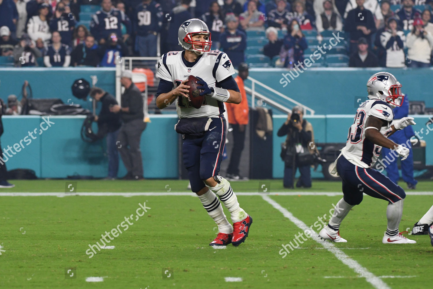 Tom Brady 12 New England Action Editorial Stock Photo - Stock Image ...