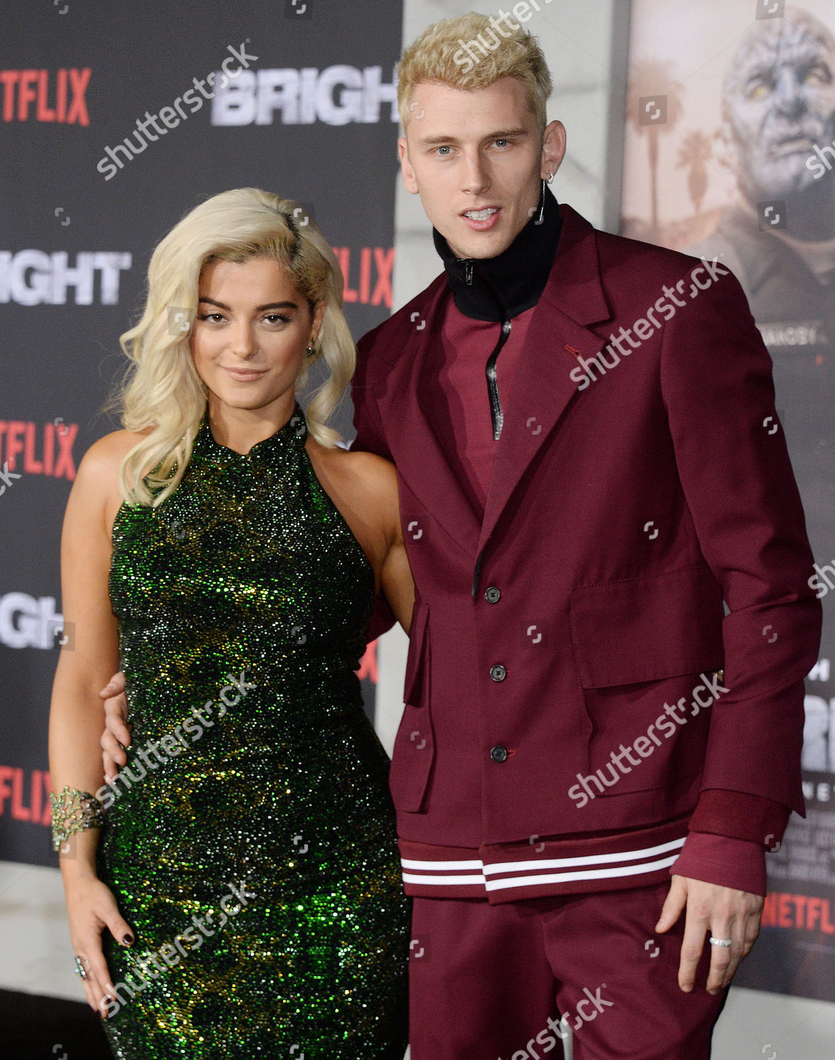 Bebe Rexha Machine Gun Kelly Editorial Stock Photo - Stock Image