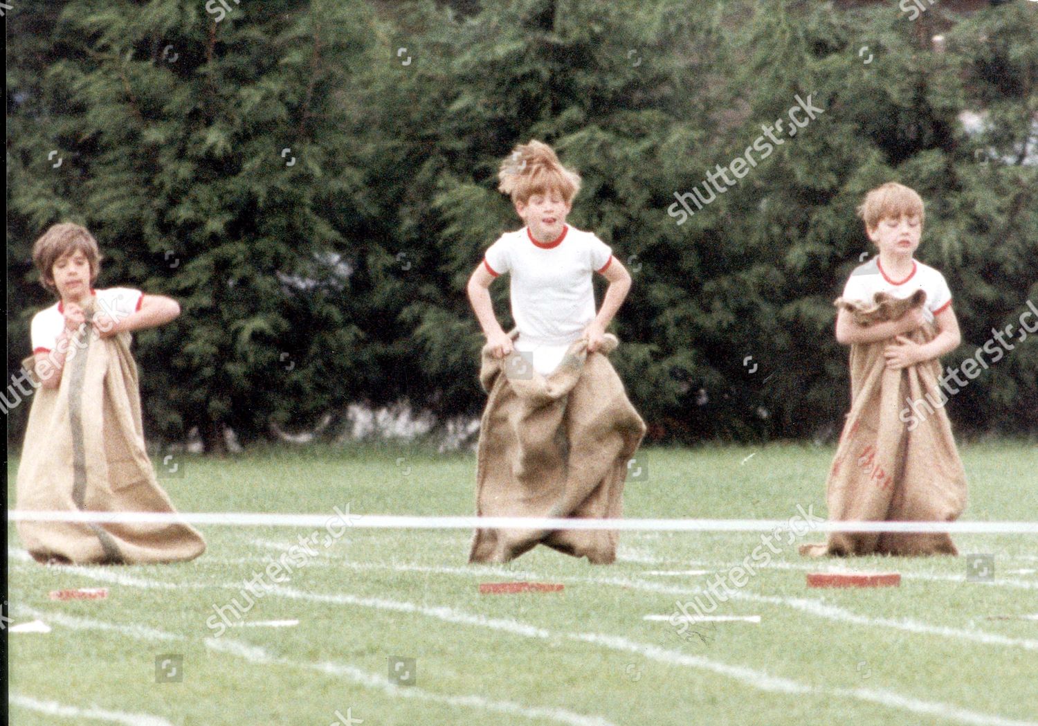 Prince Harry Education 1991 Sports Day Editorial Stock Photo Stock