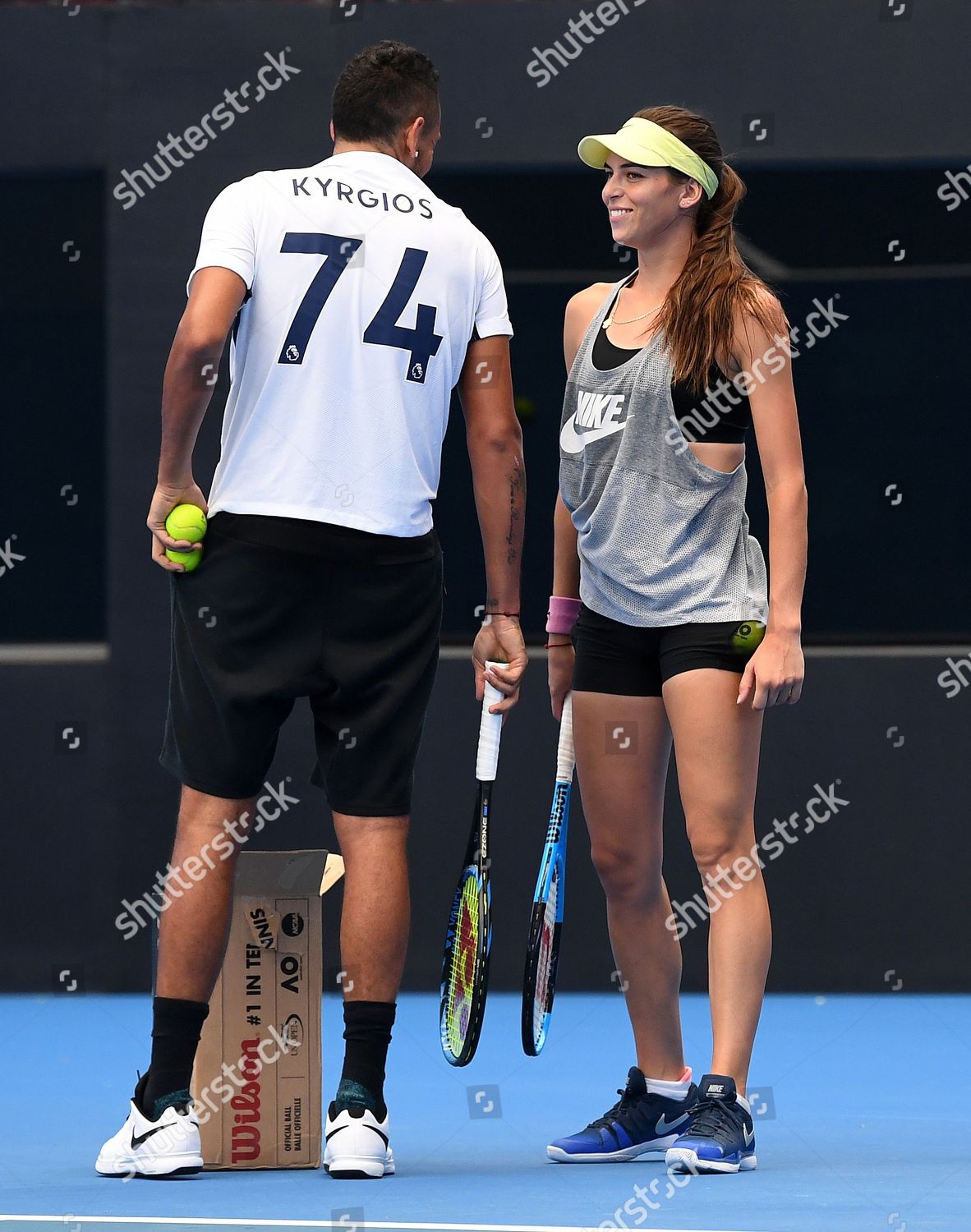 Australian Tennis Player Nick Kyrgios His Girlfriend Editorial Stock Photo Stock Image Shutterstock