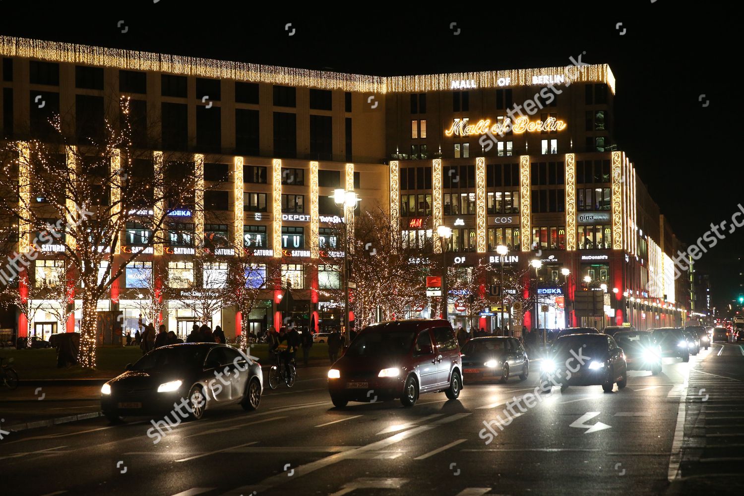 Mall Berlin Lit Christmas Lights Editorial Stock Photo Stock