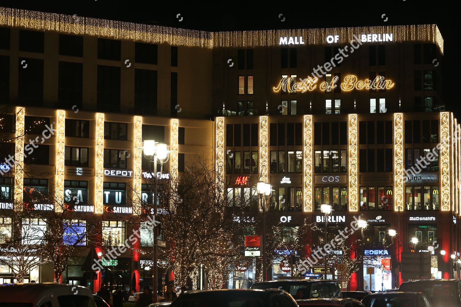 Mall Berlin Lit Christmas Lights Editorial Stock Photo Stock