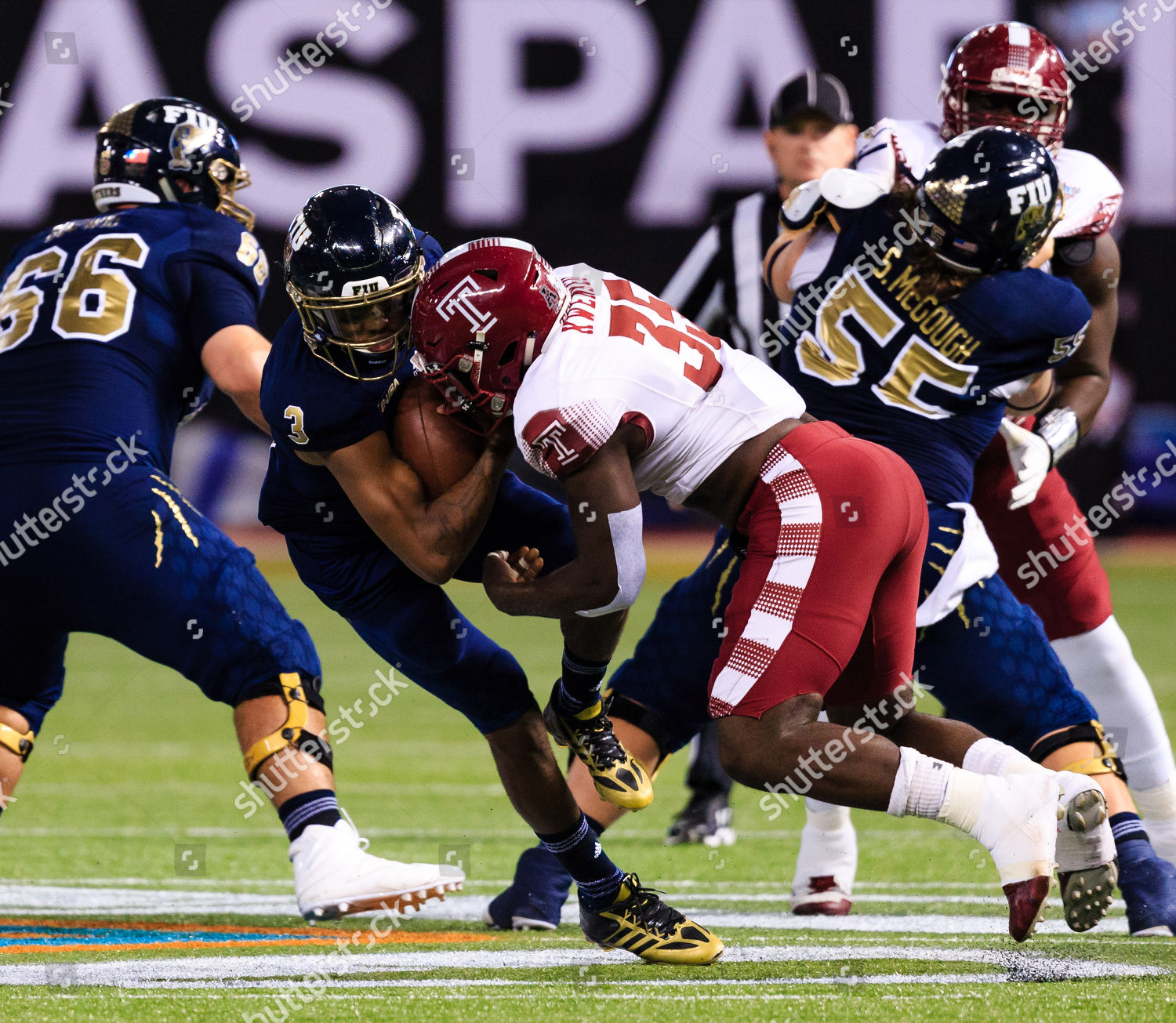 Temple Owls Linebacker William Kwenkeu 35 Editorial Stock Photo