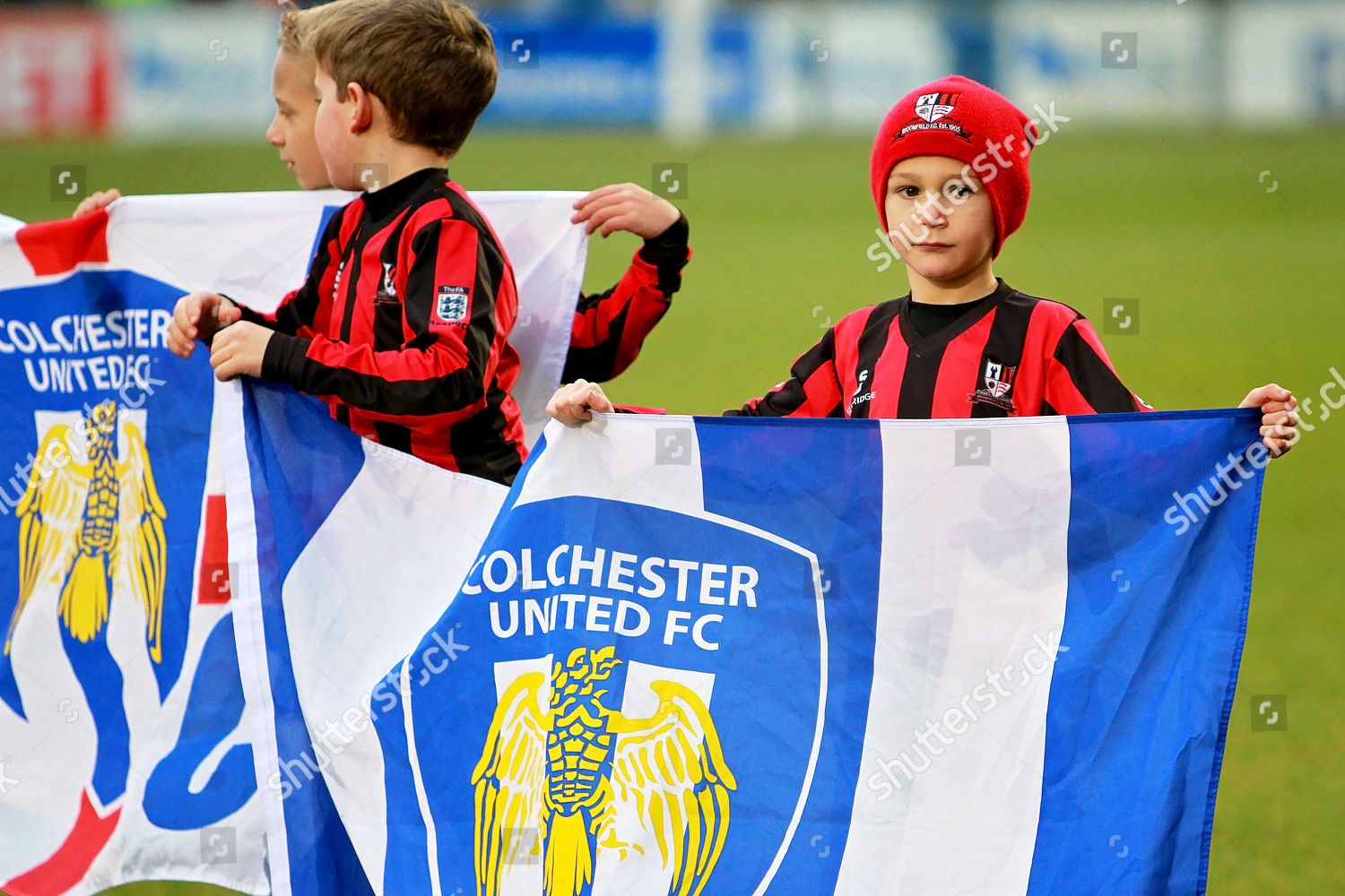 Colchester United Flag Bearers Before Efl Editorial Stock Photo - Stock ...