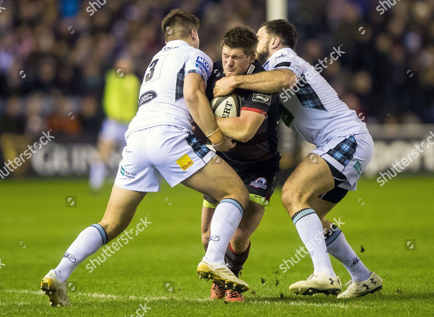 Edinburgh Vs Glasgow Warriors Glasgows Huw Editorial Stock Photo