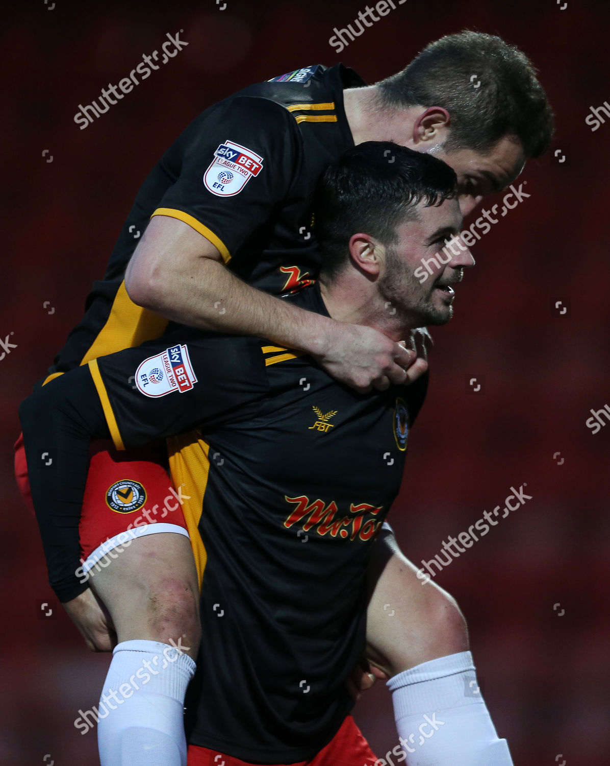 Padraig Amond Newport County Celebrates Scoring Editorial Stock Photo 