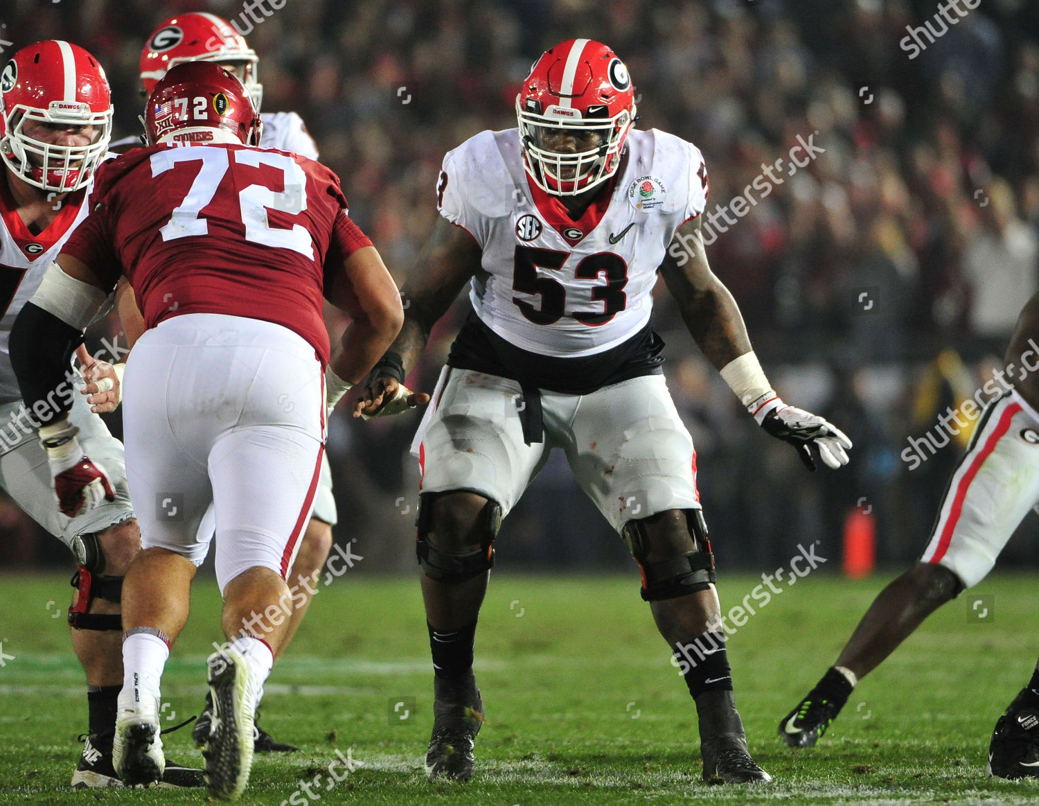 Georgia Bulldogs Center Lamont Gaillard 53 Editorial Stock Photo - Stock  Image