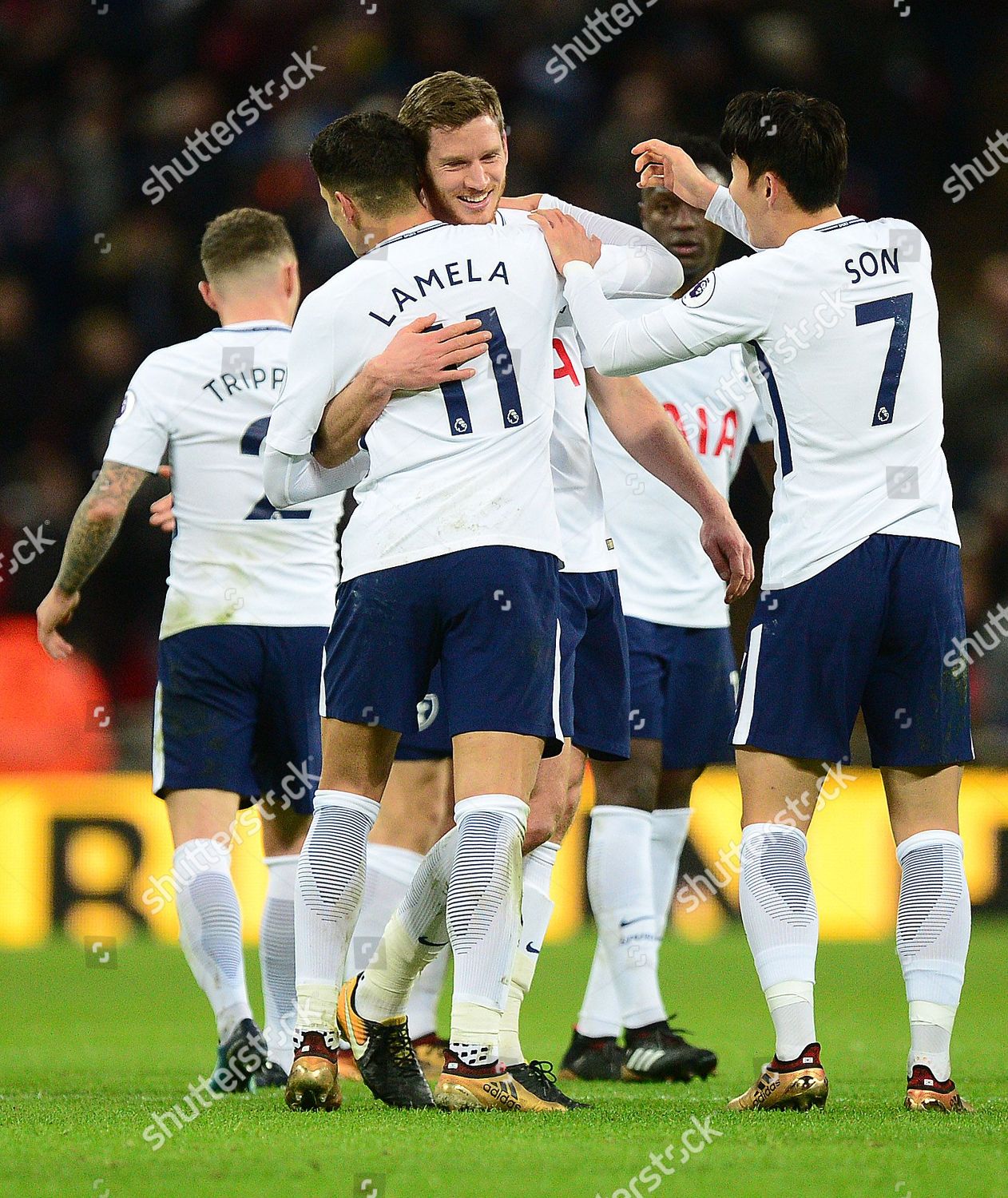 Jan Vertonghen Tottenham Hotspur Celebrates Erik Editorial Stock Photo ...