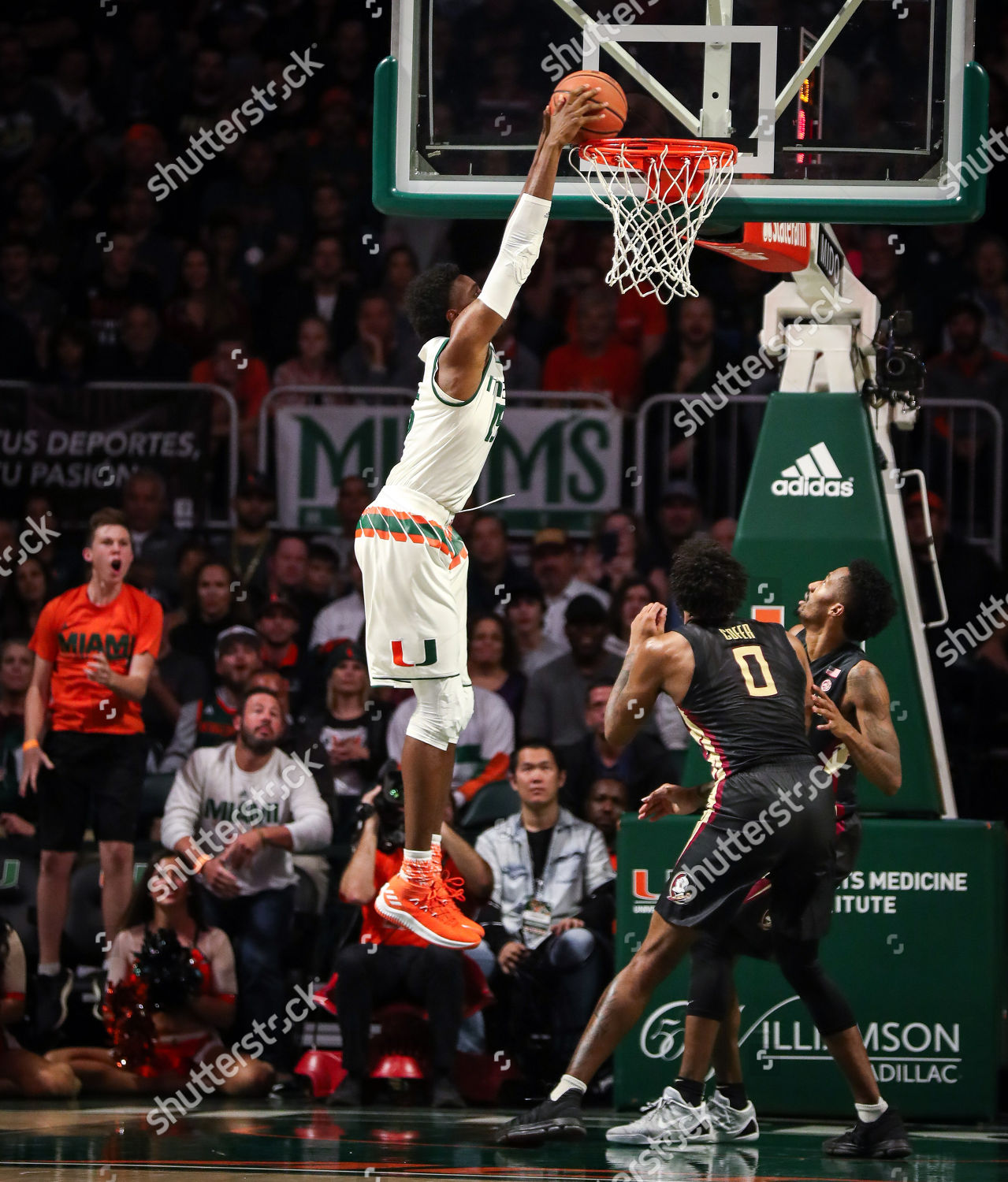 Miami Hurricanes Center Ebuka Izundu 15 Editorial Stock Photo - Stock ...