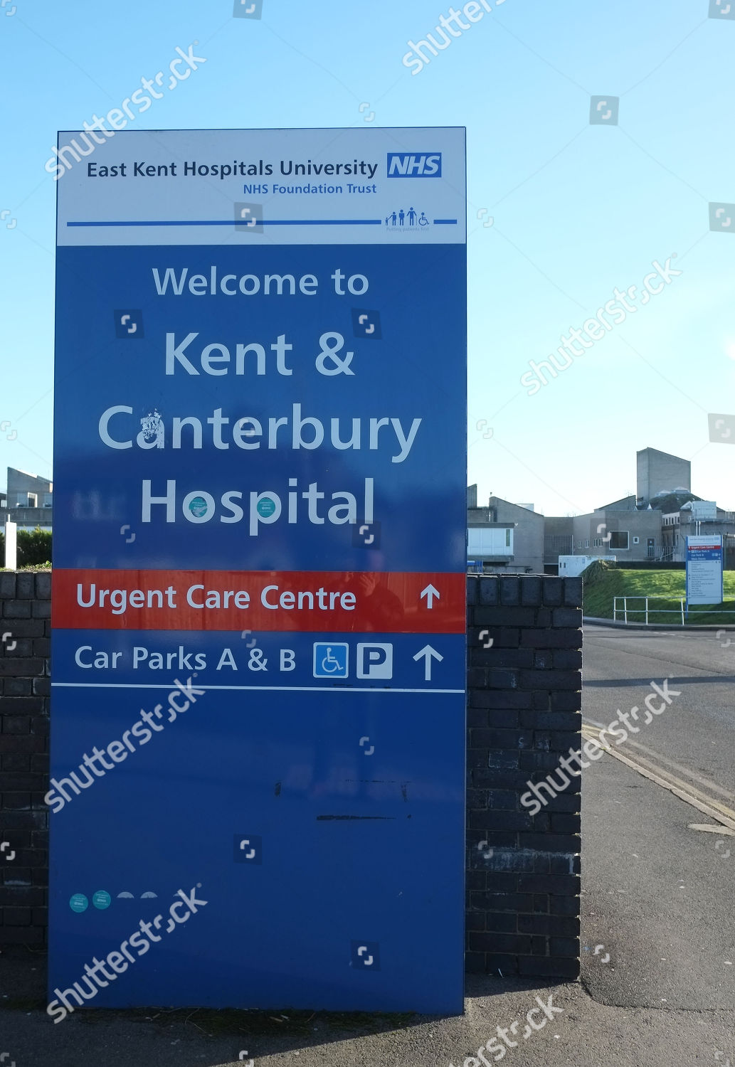 Sign Kent Canterbury Hospital Canterbury Editorial Stock Photo Stock Image Shutterstock