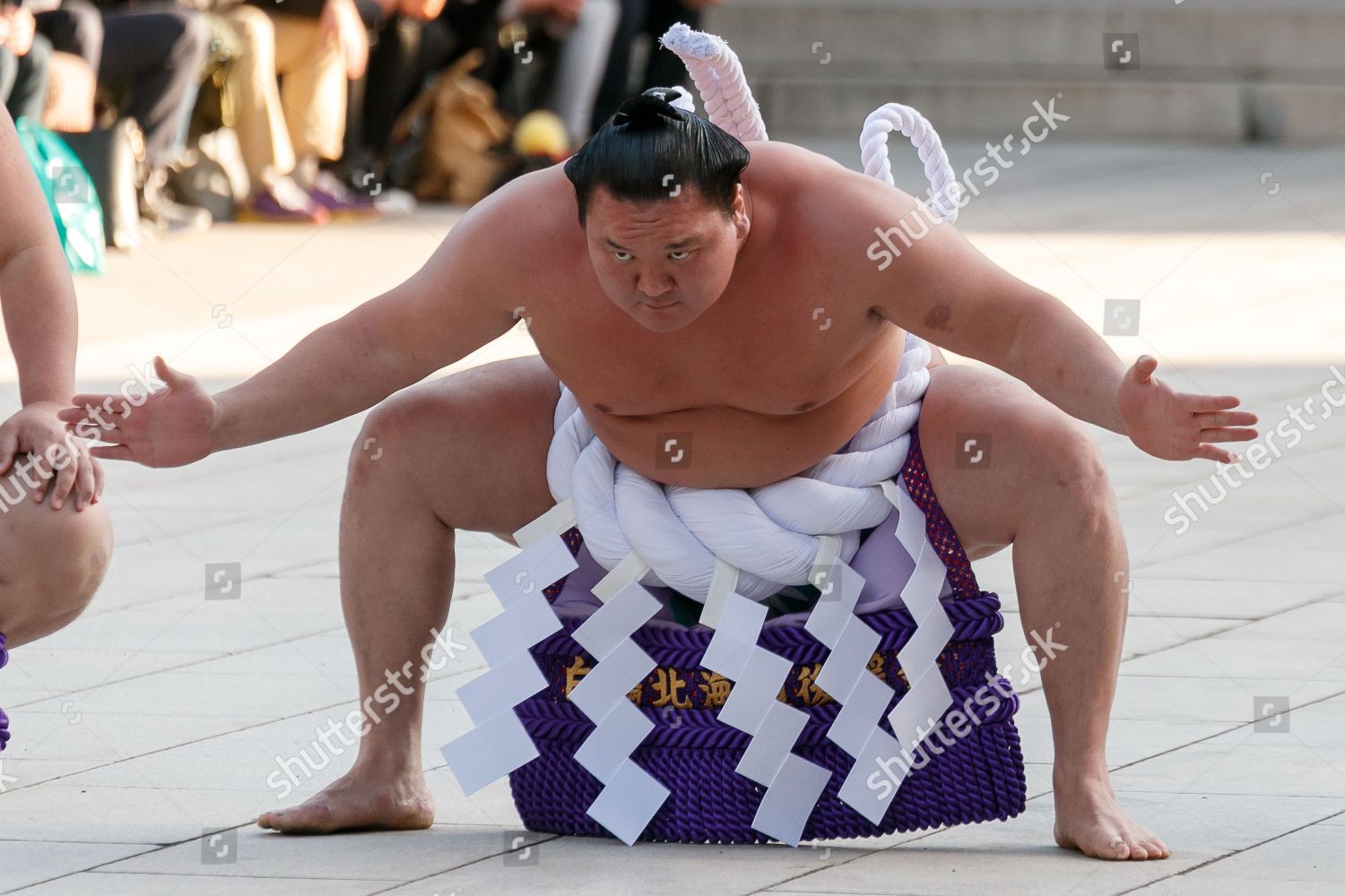 Sumo Wrestler Hakuho Sho Performs Dezuiri Editorial Stock Photo - Stock ...