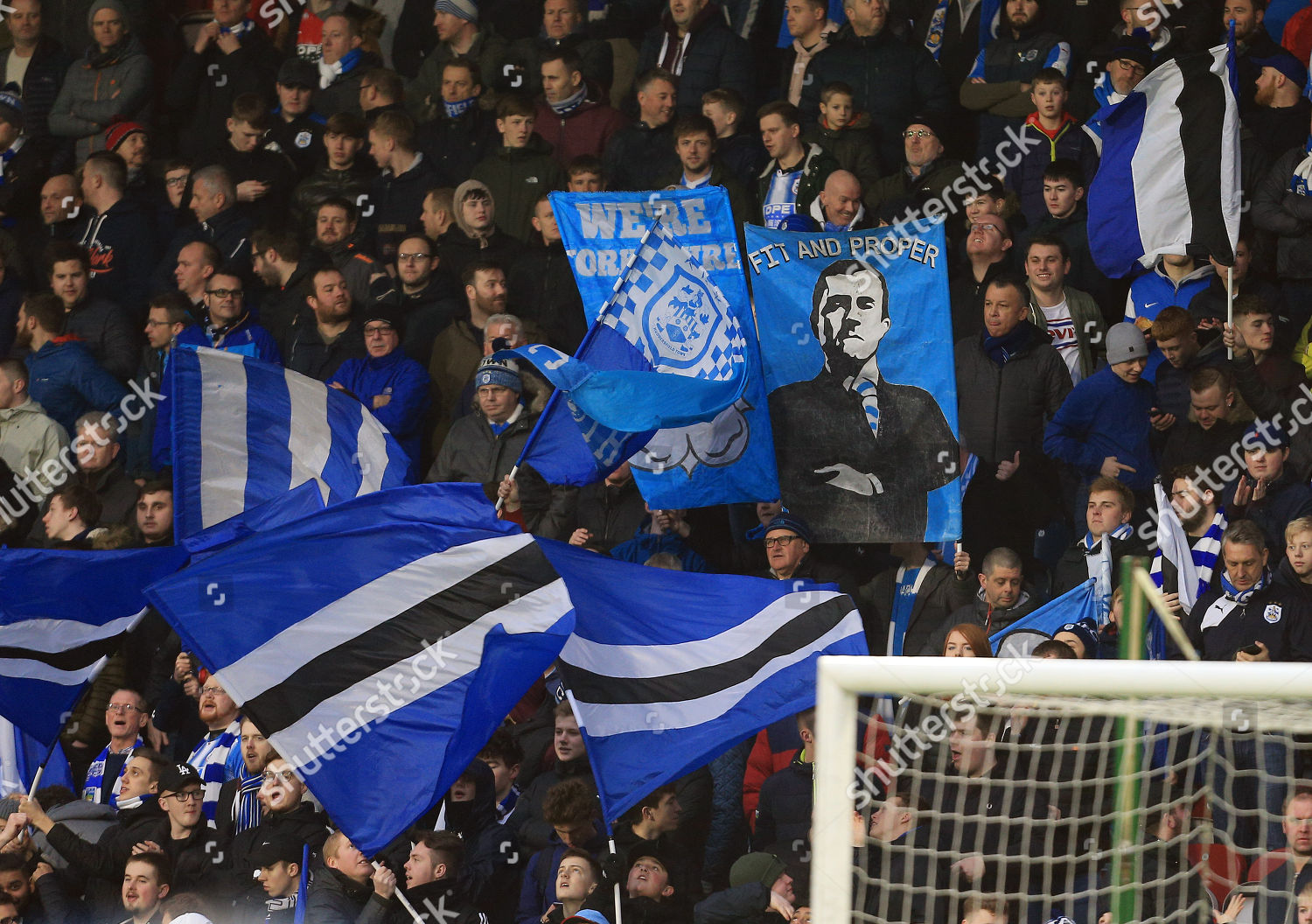 Huddersfield Town Fans Wave Flags Banners Editorial Stock Photo - Stock  Image | Shutterstock