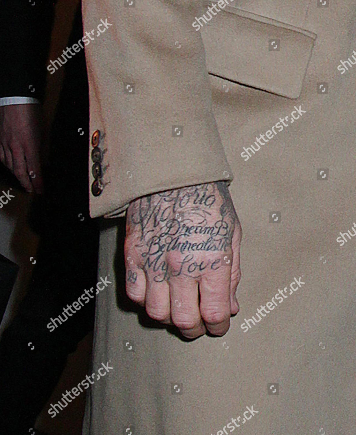 David Beckham Hand Tattoo Editorial Stock Photo - Stock Image | Shutterstock