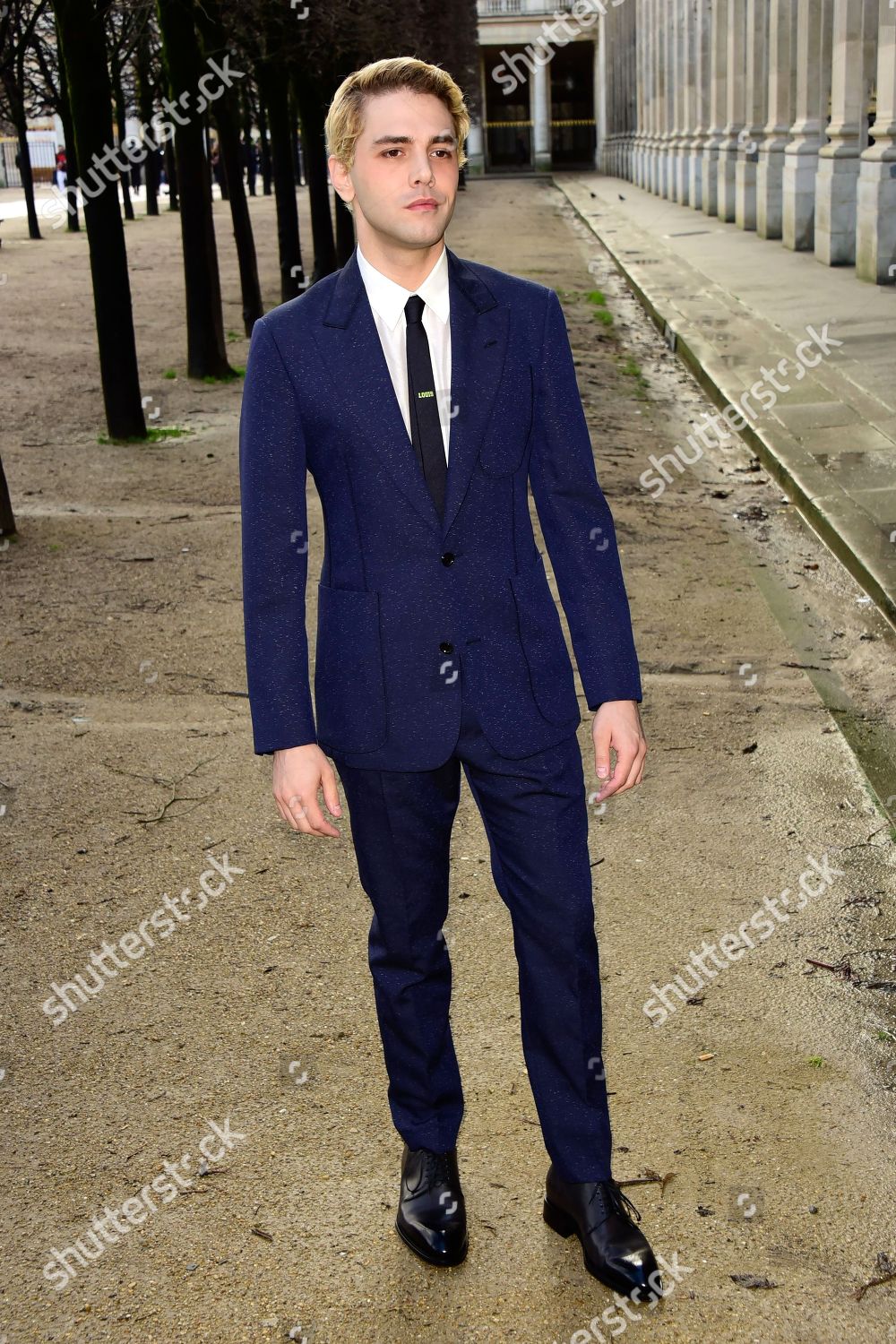 Xavier Dolan attending the Louis Vuitton Men Menswear Fall/Winter
