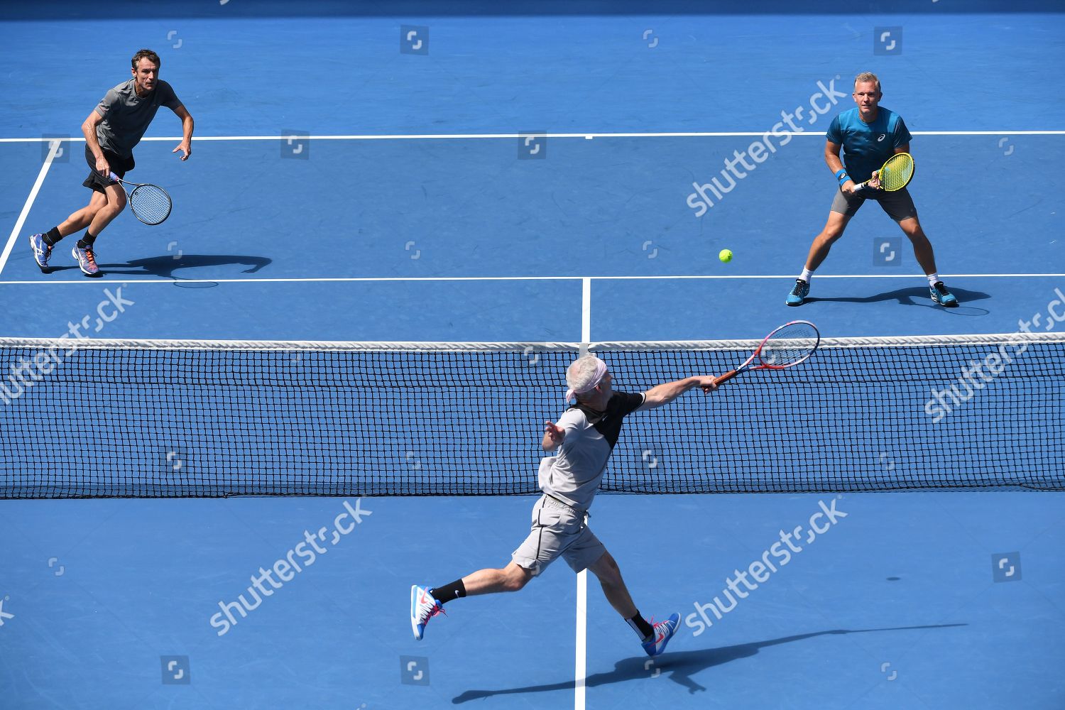 John Mcenroe Thomas Johansson Mats Wilander Editorial Stock Photo