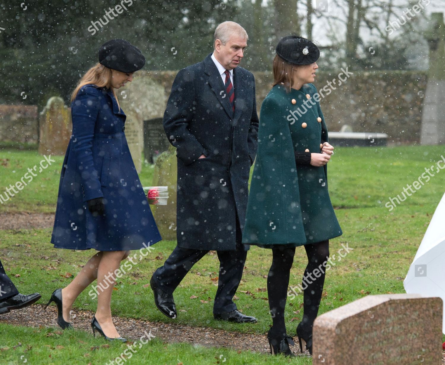 Princess Beatrice Prince Andrew Princess Eugenie Editorial Stock Photo ...