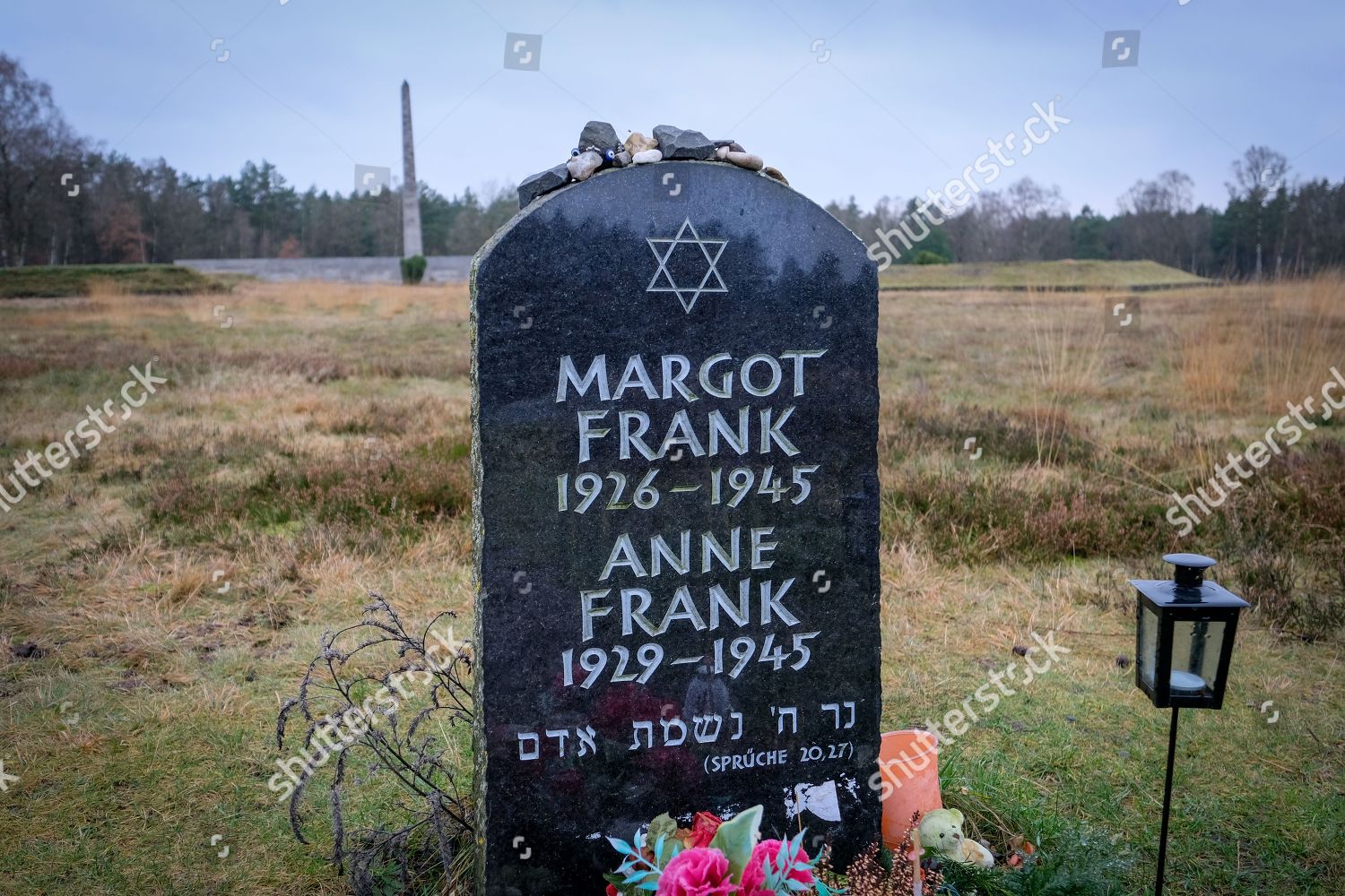 View Memorial Stone Sisters Margot Anne Frank Editorial Stock Photo Stock Image Shutterstock