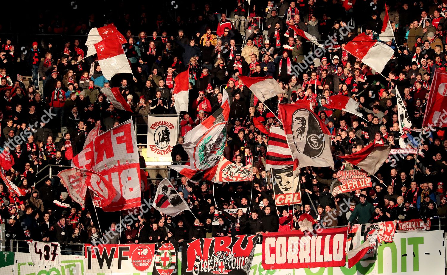 Fans Freiburg Celebrate During German Bundesliga Soccer Editorial Stock Photo Stock Image Shutterstock
