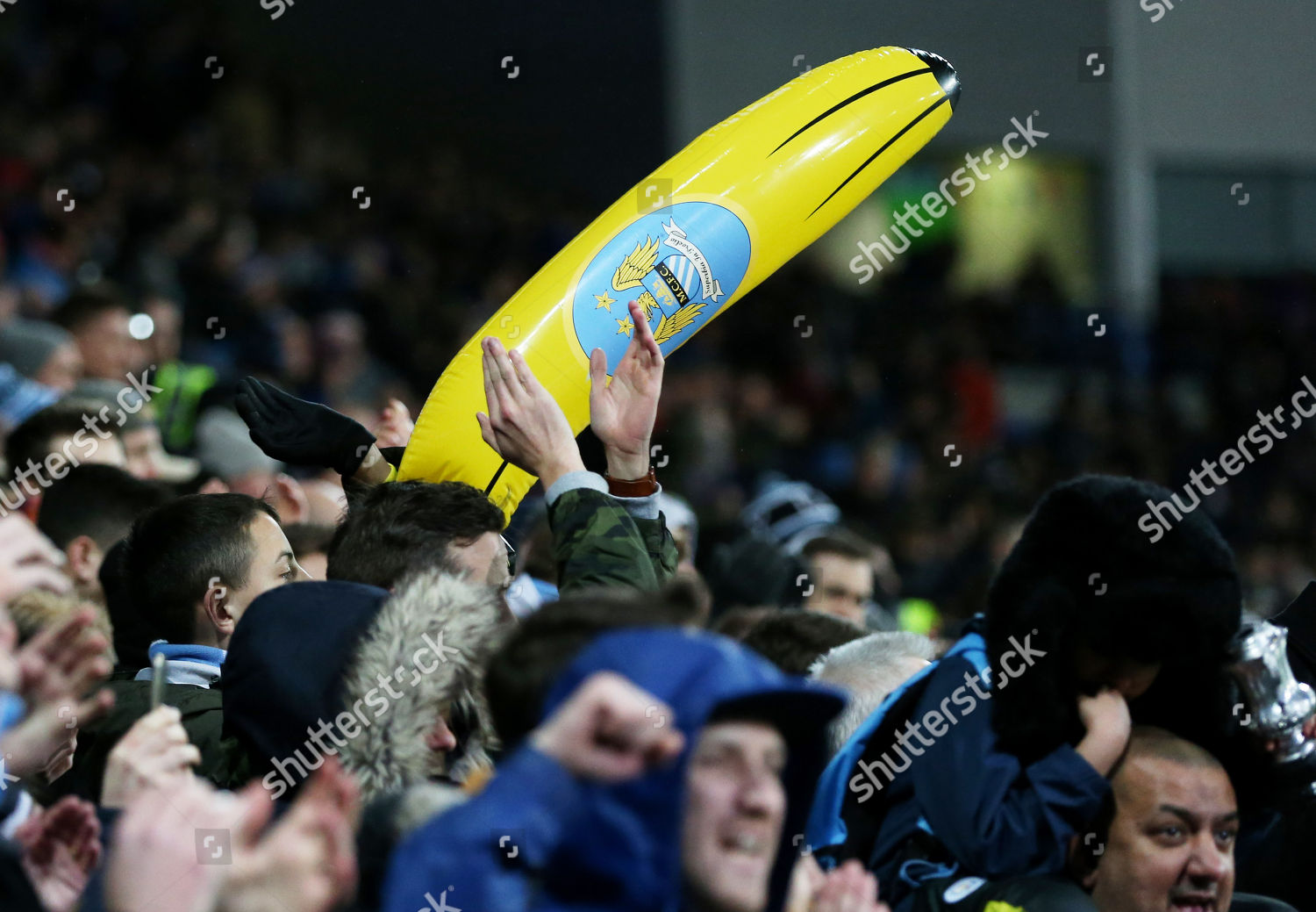 Inflatable Banana Manchester City Logo On Editorial Stock Photo Stock
