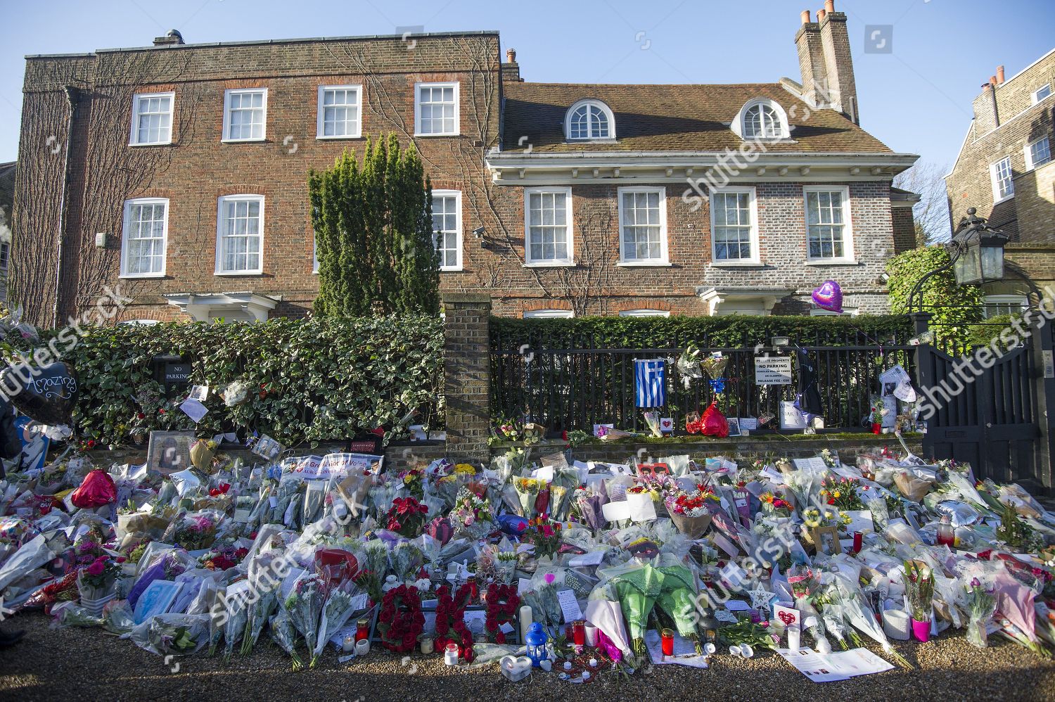 George Michaels Home In Highgate North London Christmas 2022 Flowers Left Outside George Michaels House Editorial Stock Photo - Stock  Image | Shutterstock