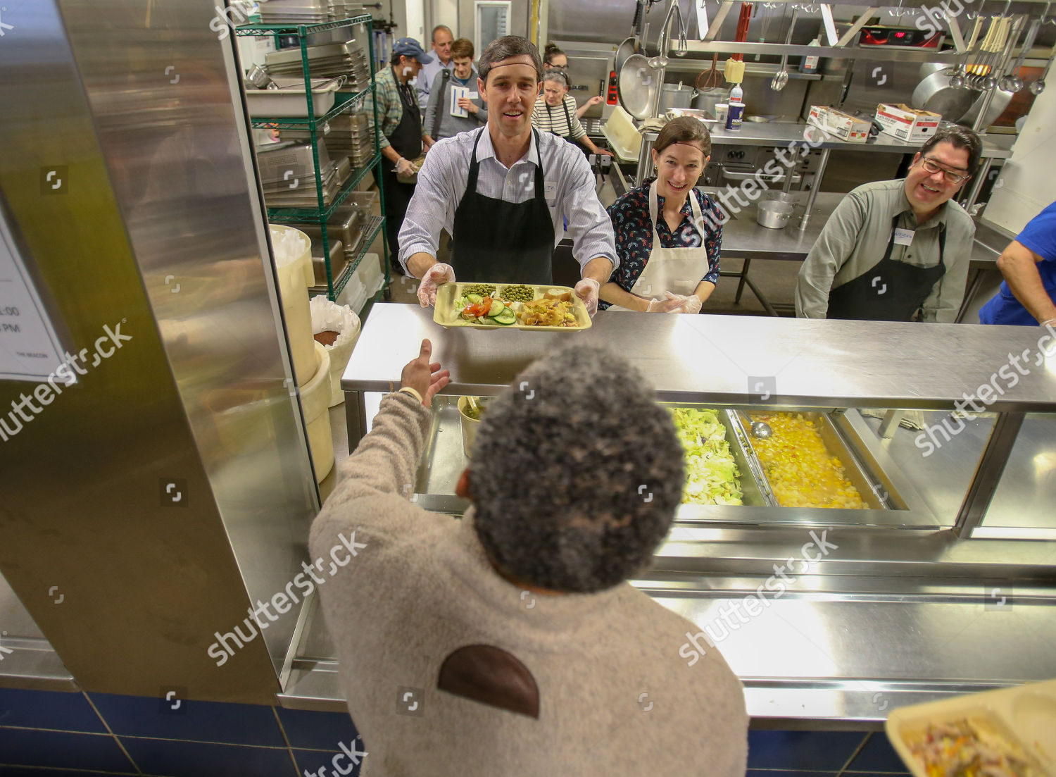Rep Beto Orourke Dtexas Serves Warm Meal Editorial Stock Photo Stock Image Shutterstock