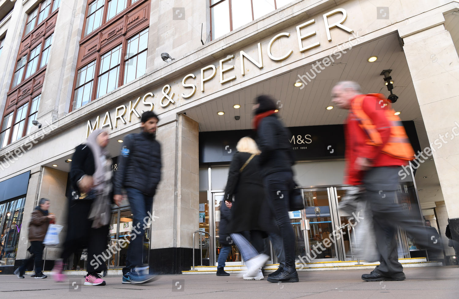 Logo Marks Spencer Displayed On Store London Editorial Stock Photo Stock Image Shutterstock