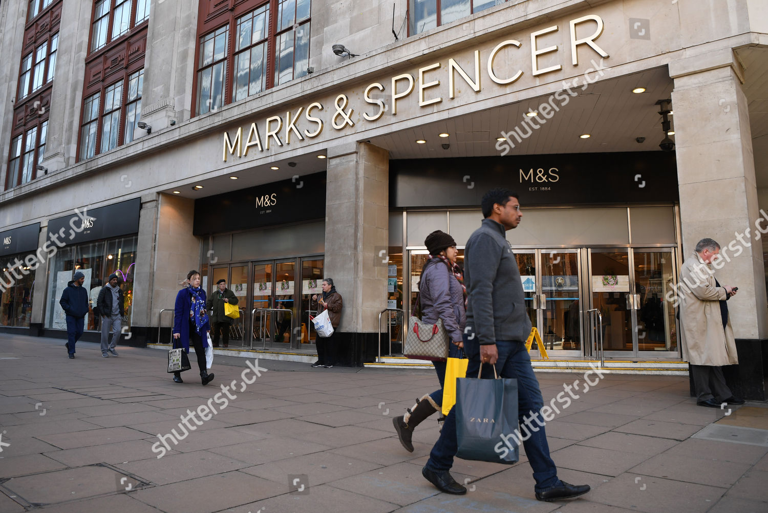 Logo Marks Spencer Displayed On Store London Editorial Stock Photo Stock Image Shutterstock