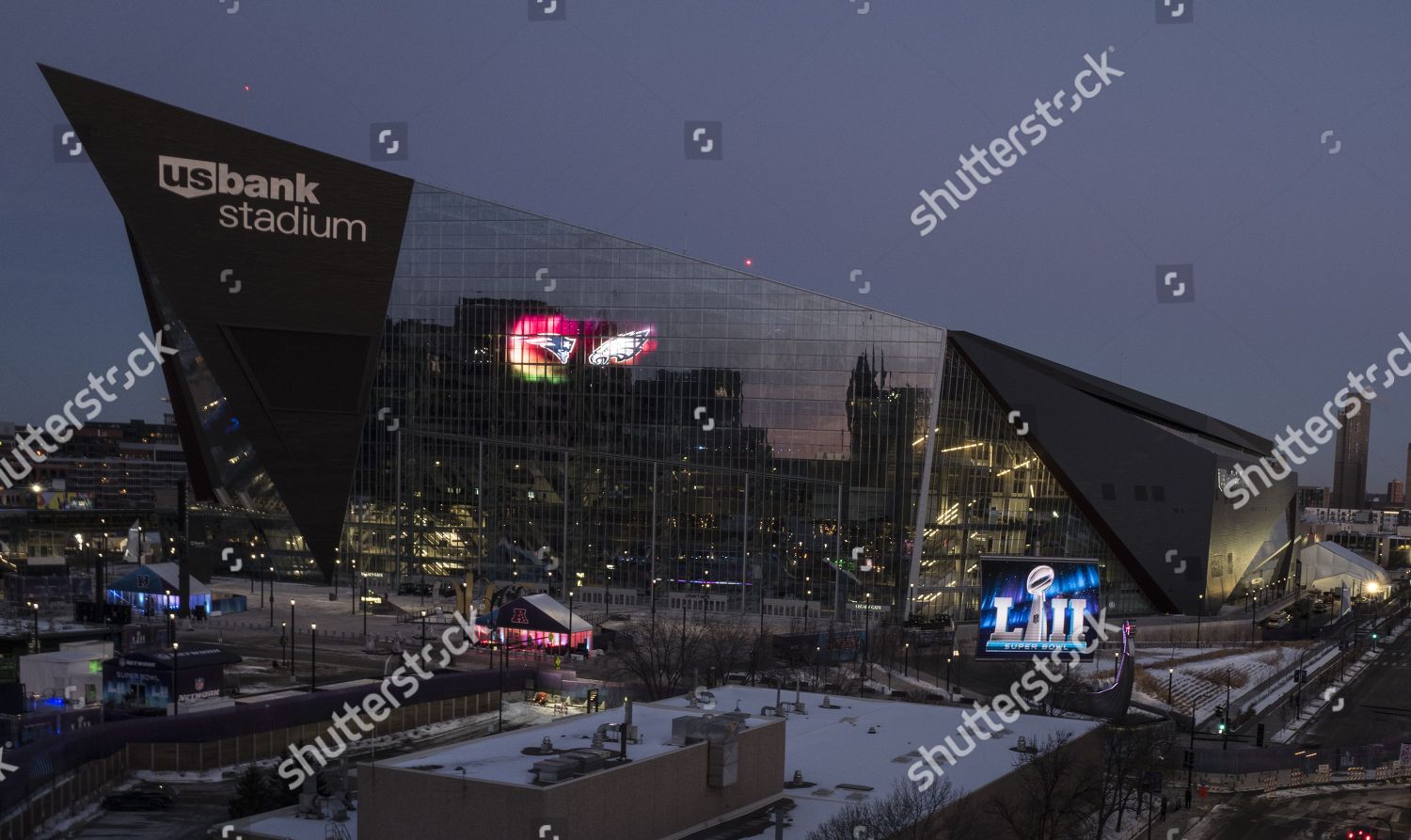 Us Bank Stadium Minneapolis Pictured Dusk Editorial Stock Photo - Stock ...