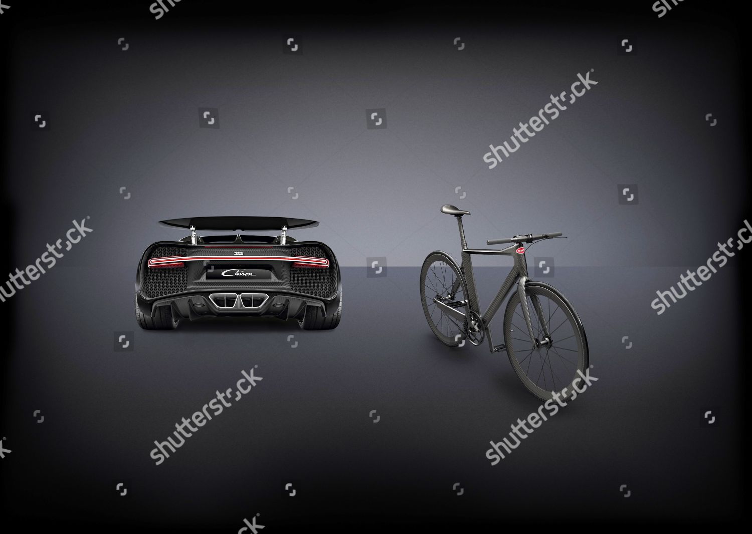 bugatti bike and car