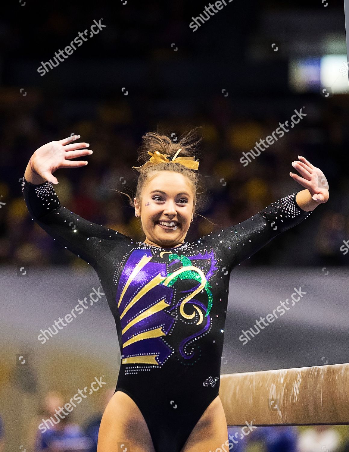 Lsu Gymnast Christina Desiderio Performs On Editorial Stock Photo