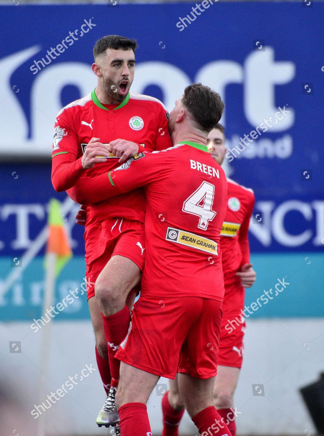 Cliftonville Vs Crusaders Cliftonvilles Joe Gormley Editorial Stock
