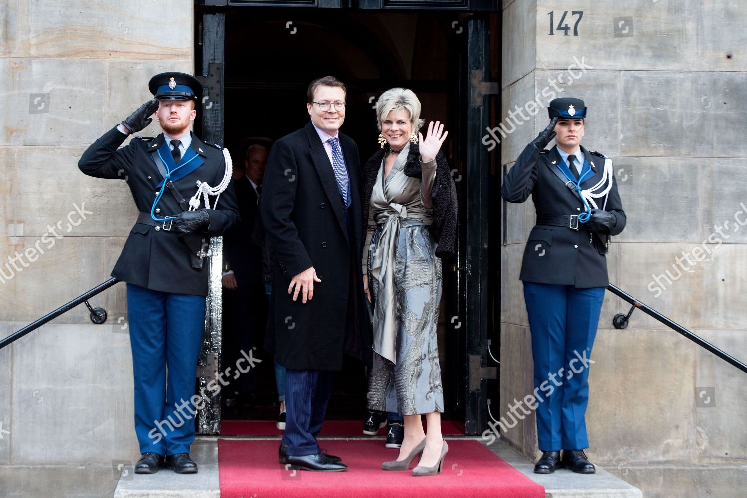 Princess Beatrix 80th birthday, Royal Palace, Amsterdam, The Netherlands - 03 Feb 2018: стоковое фото
