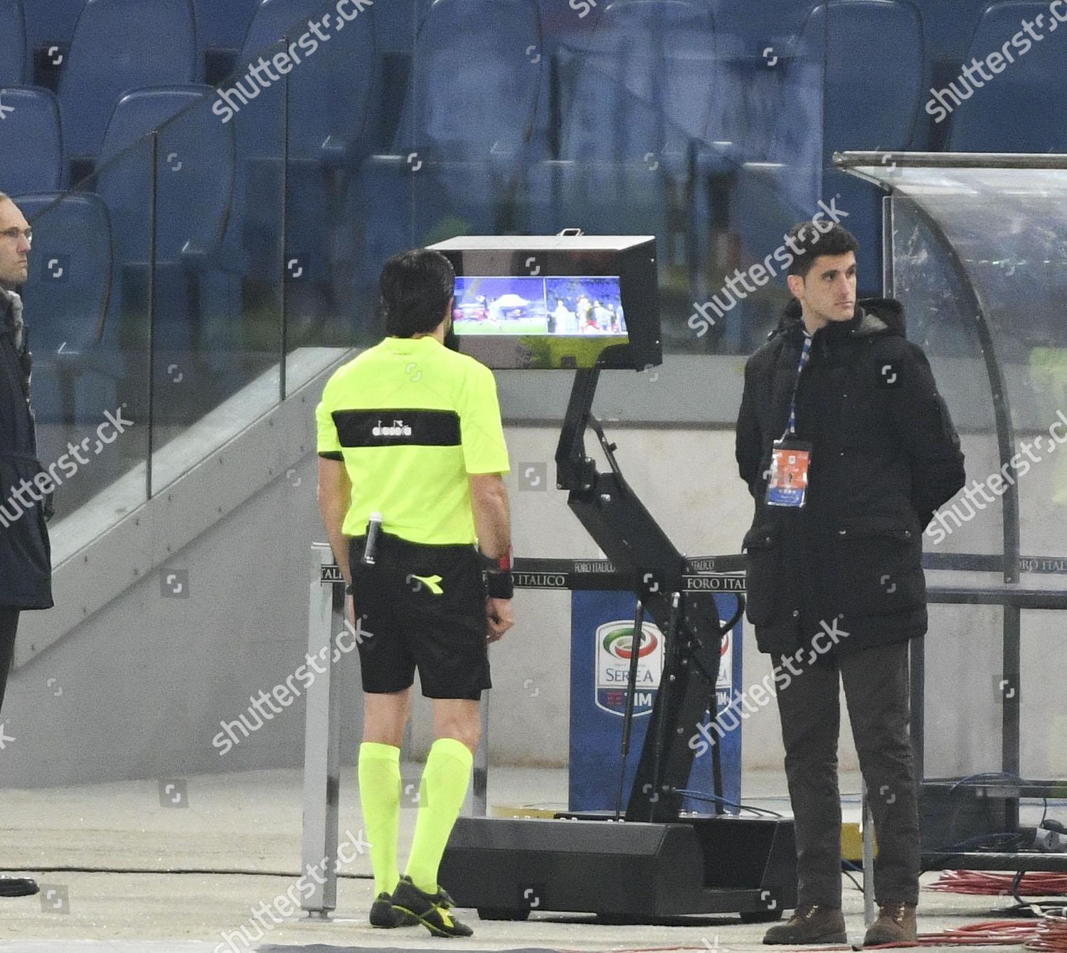 Italian Referee Fabio Maresca Looks Var Editorial Stock Photo Stock Image Shutterstock